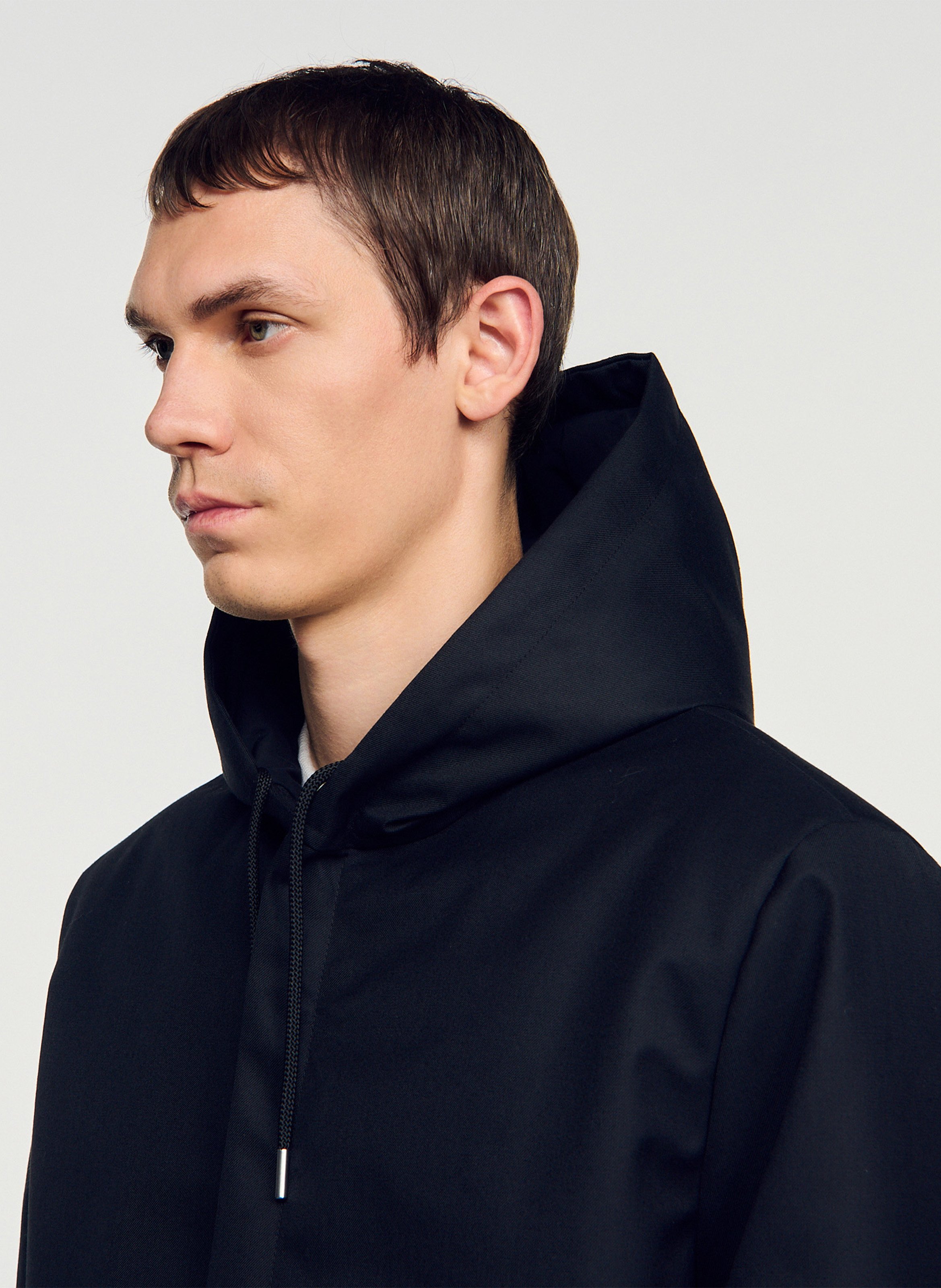 Parka à capuche SANDRO Noir