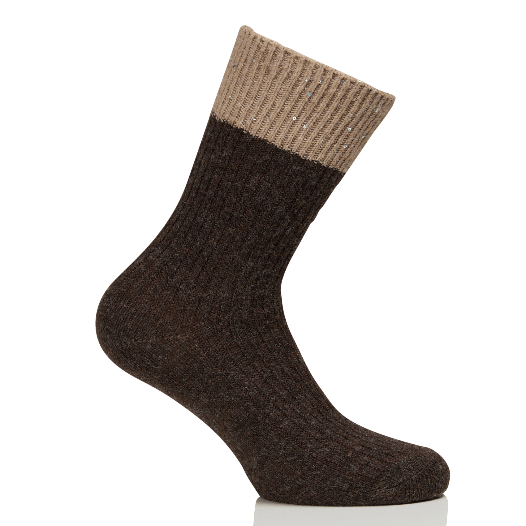 Two-tone socks LA PETITE ETOILE Brown