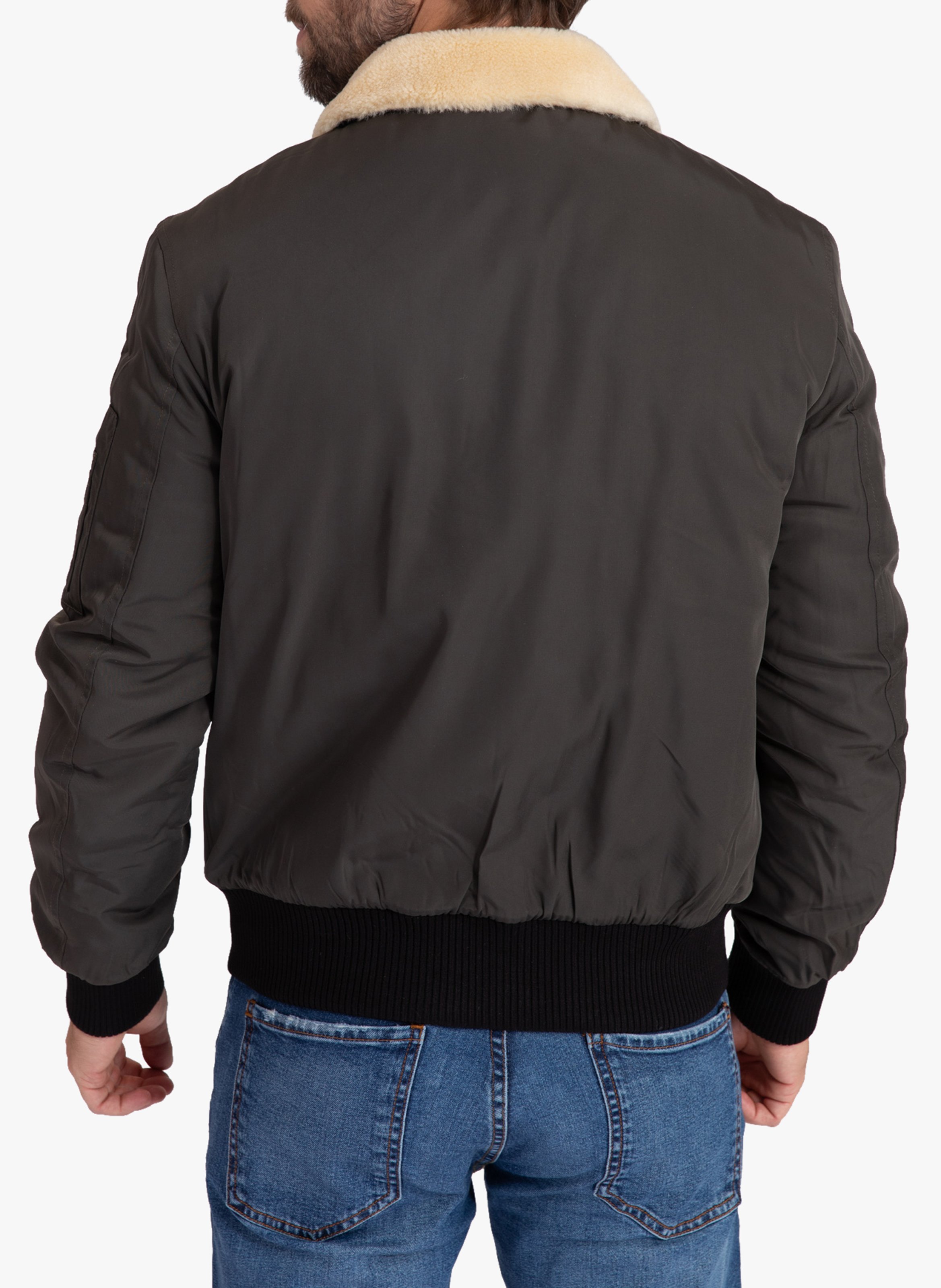 Blouson aviateur col classique BOMBERS ORIGINAL Kaki