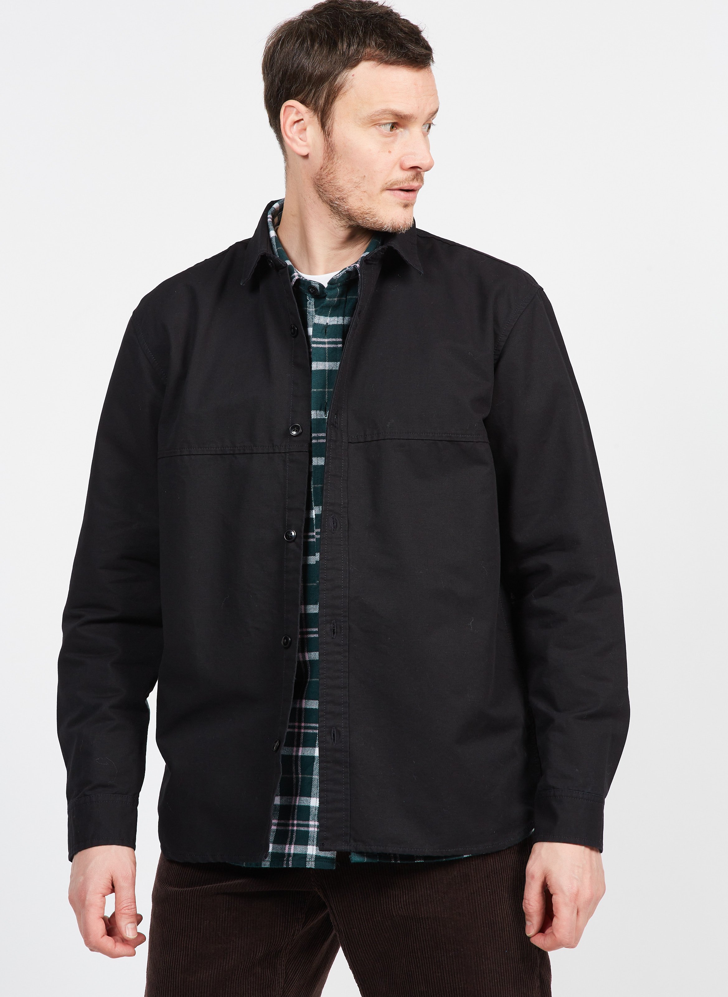 Thick Cotton Shirt Black / Gyo Edwin Men Place des Tendances