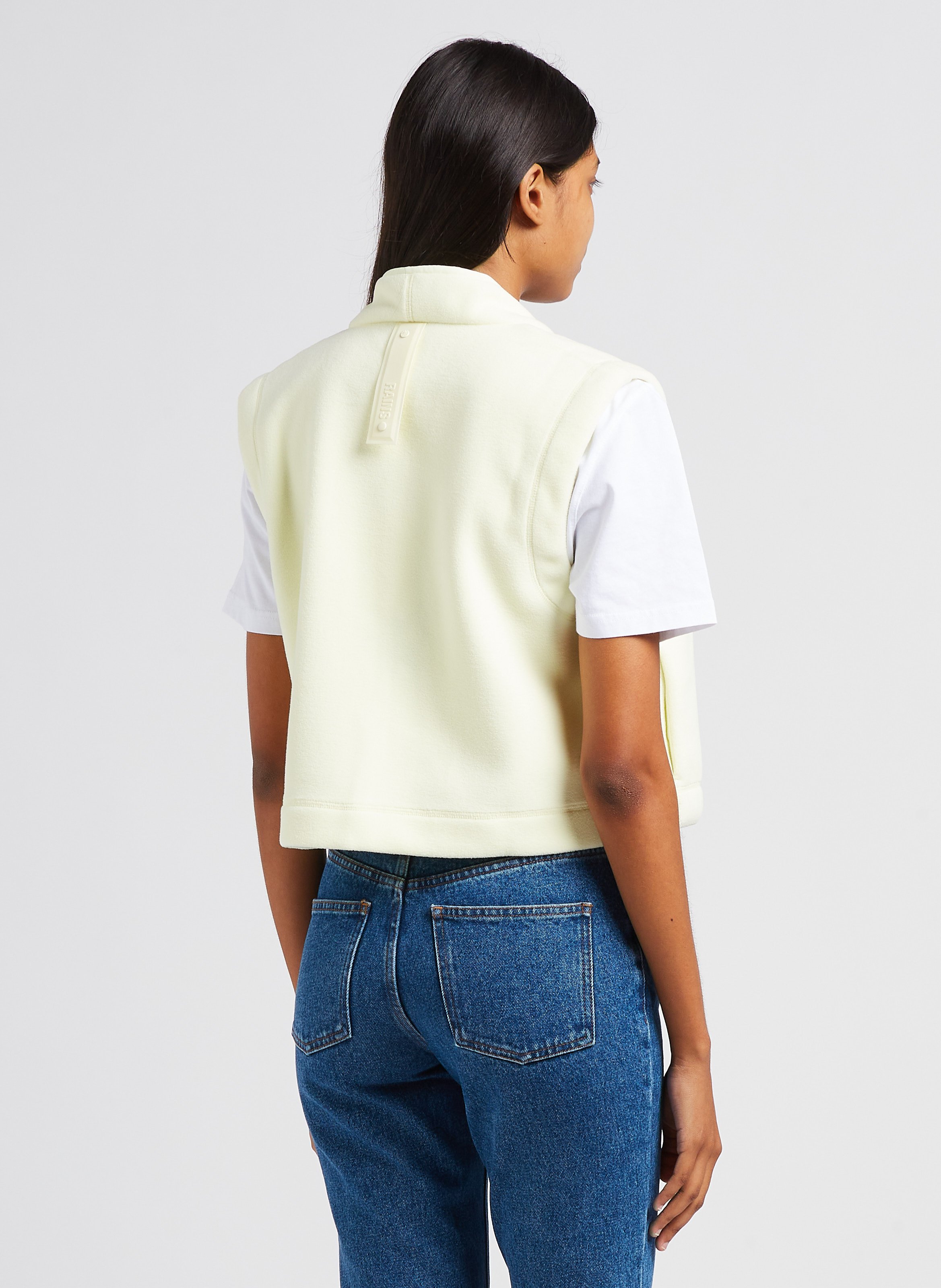 V-neck jacket RAINS Yellow