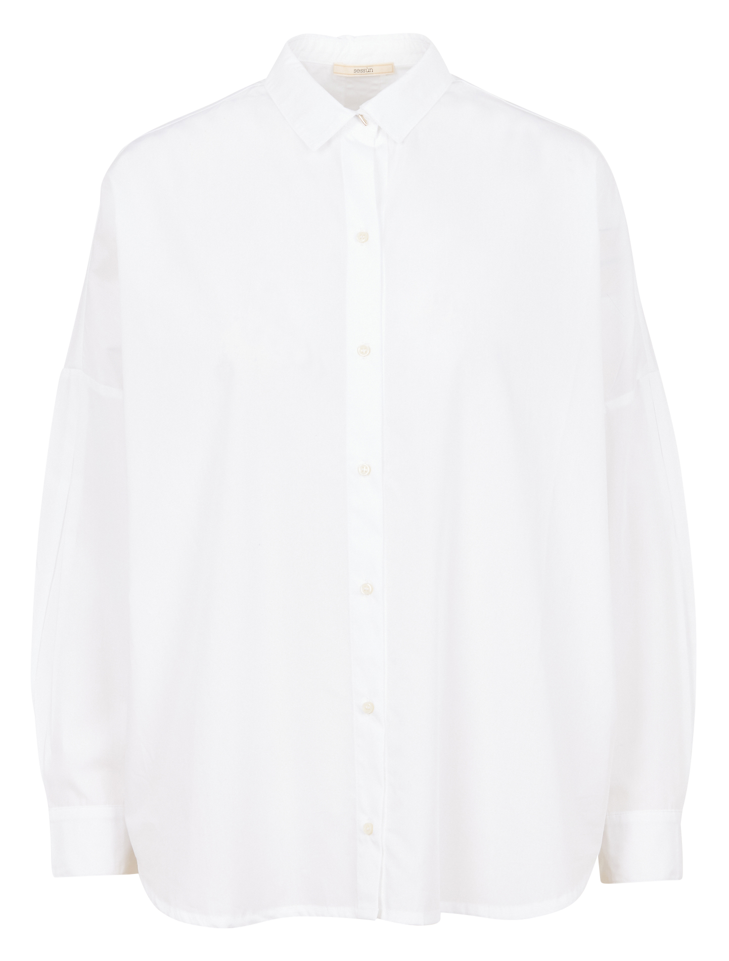 Chemise col classique en coton SESSUN Blanc