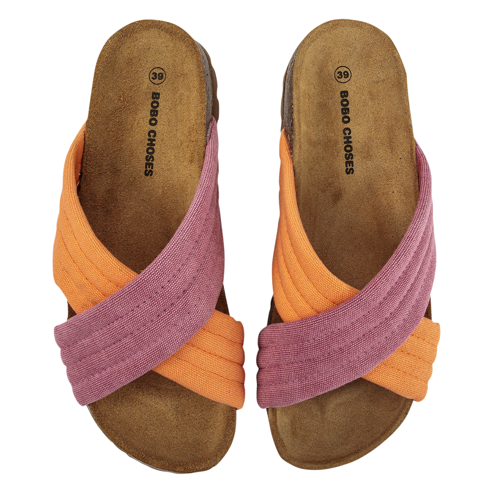 Organic cotton open wedge sandals BOBO CHOSES Pink