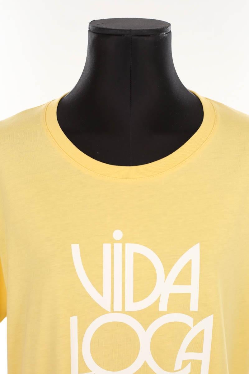 Cotton T-shirt SEZANE - Seconde main Yellow