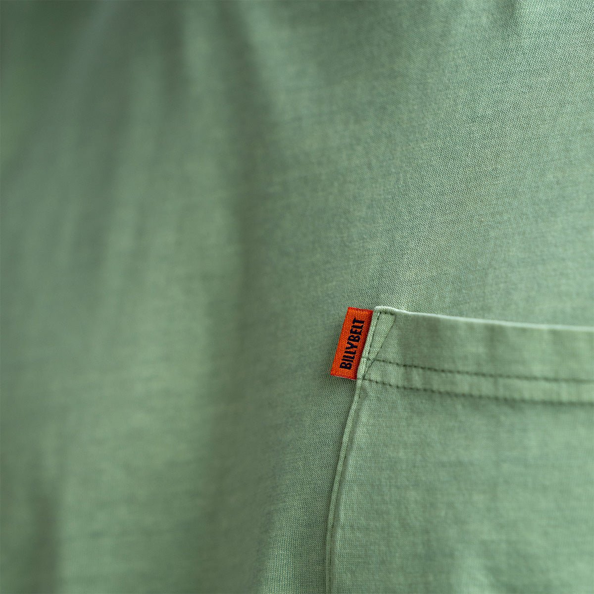 Organic cotton garment-dyed T-shirt BILLYBELT Green
