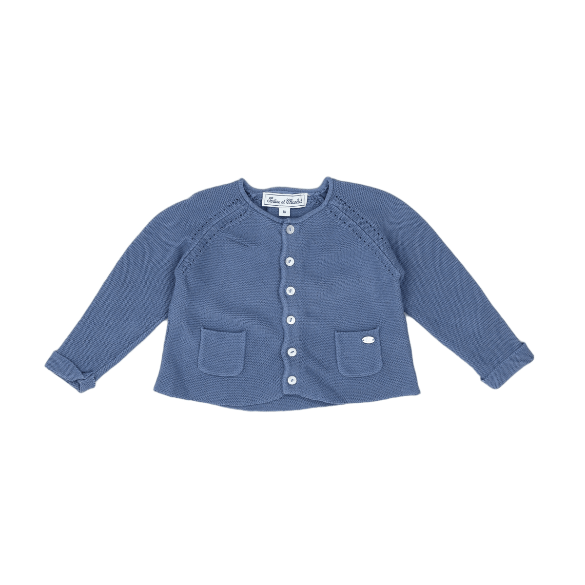 Blue Baby Cardigan - 12 months TARTINE ET CHOCOLAT - seconde-main Blue