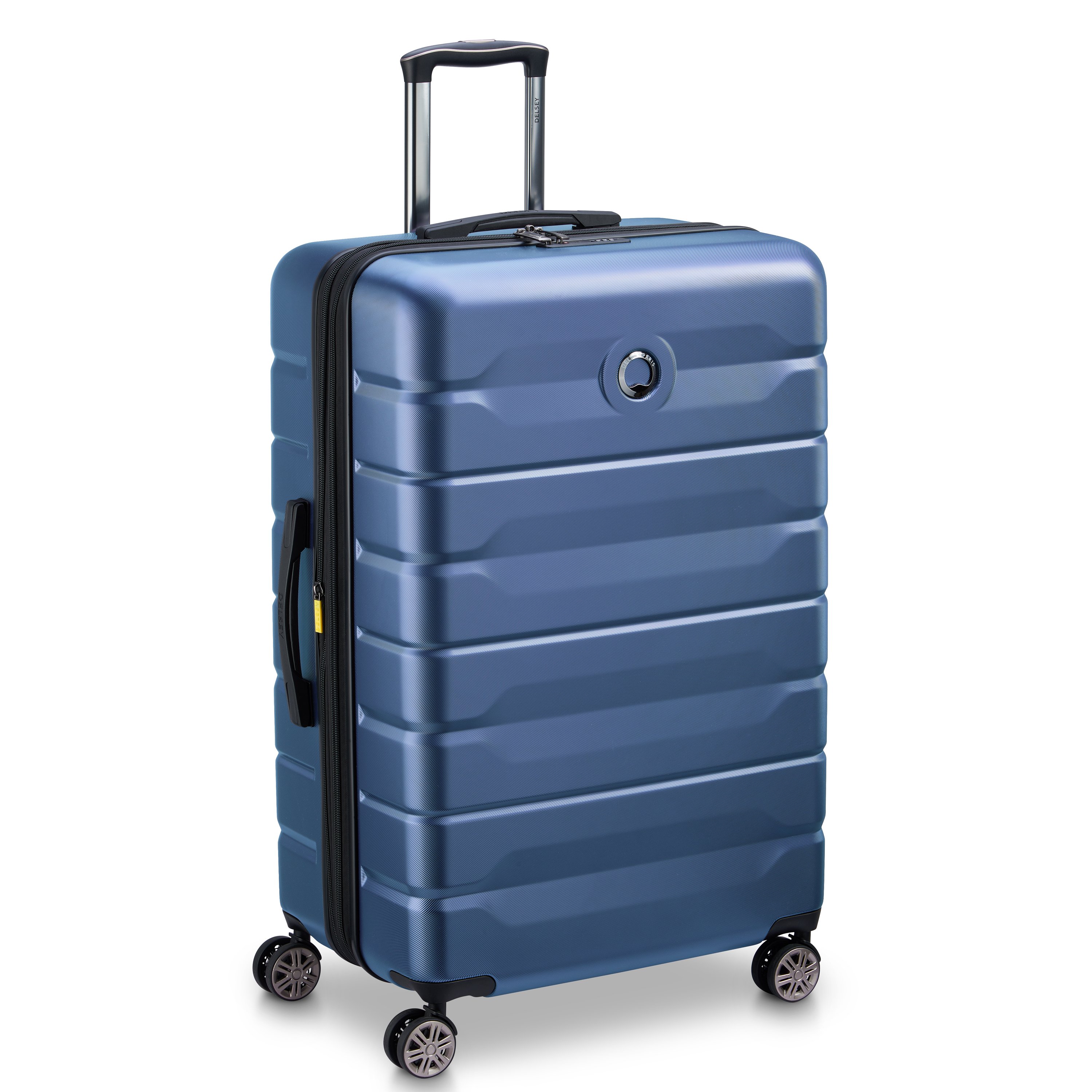 Set of 3 rigid suitcases 55 cm/ 68 cm/ 77 cm Blue