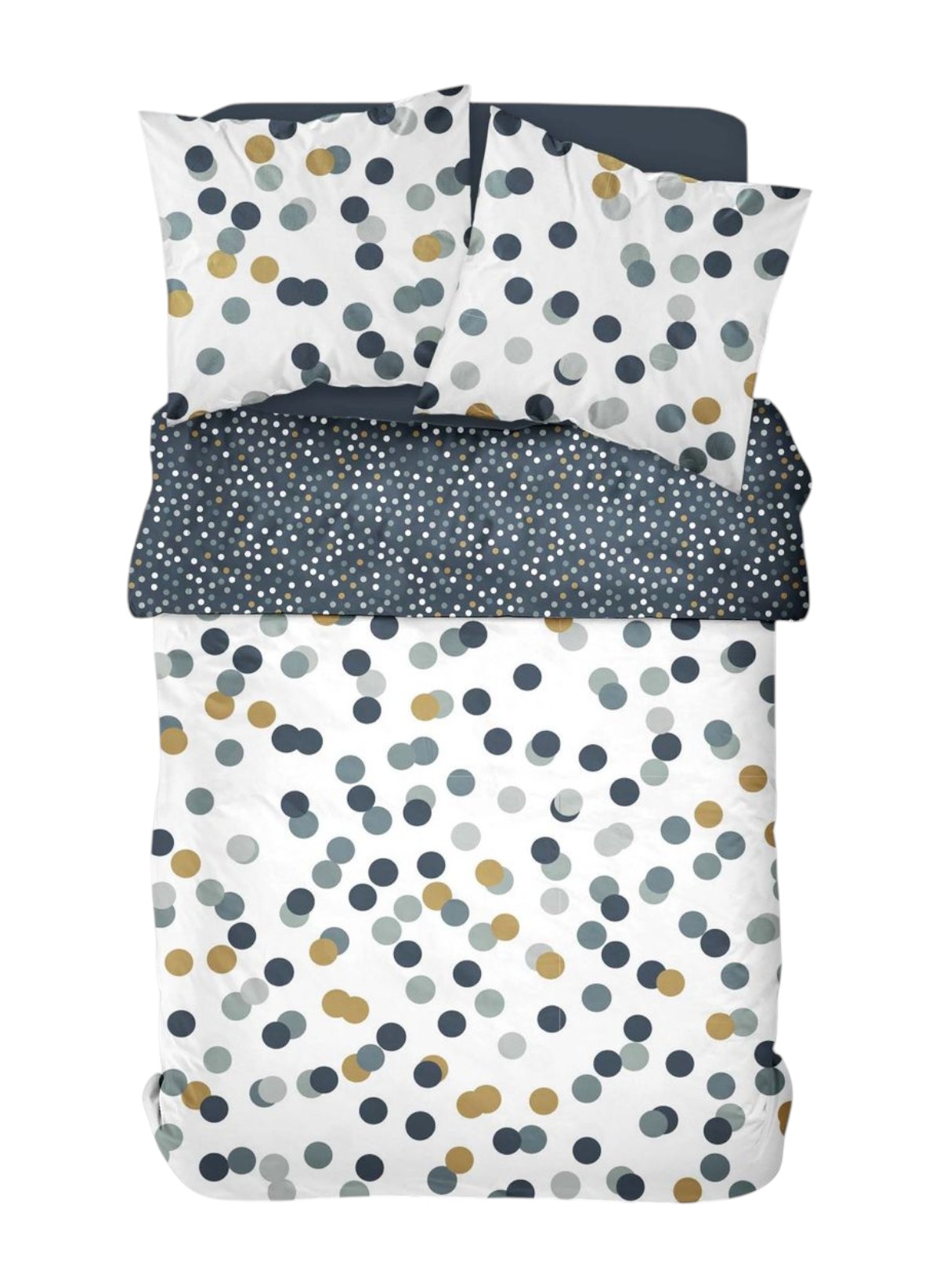 Printed cotton bed set TODAY LINGE DE MAISON White