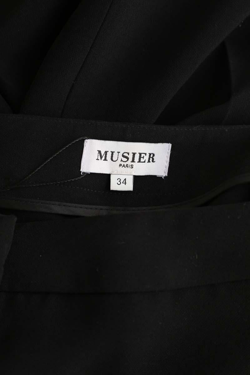 Black straight-leg  pants MUSIER - Seconde Main Black