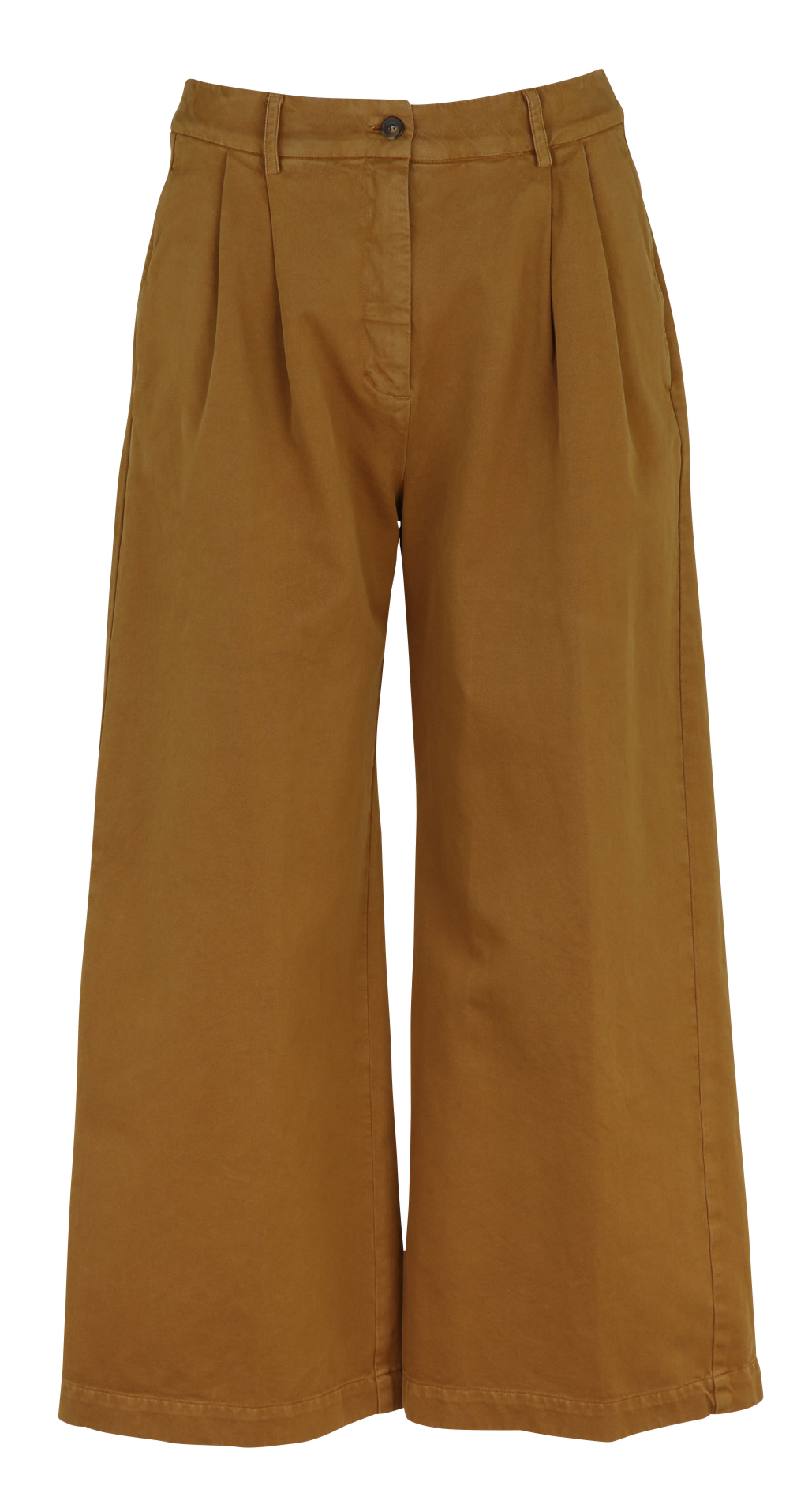 Wide cotton trousers  DIEGA Brown