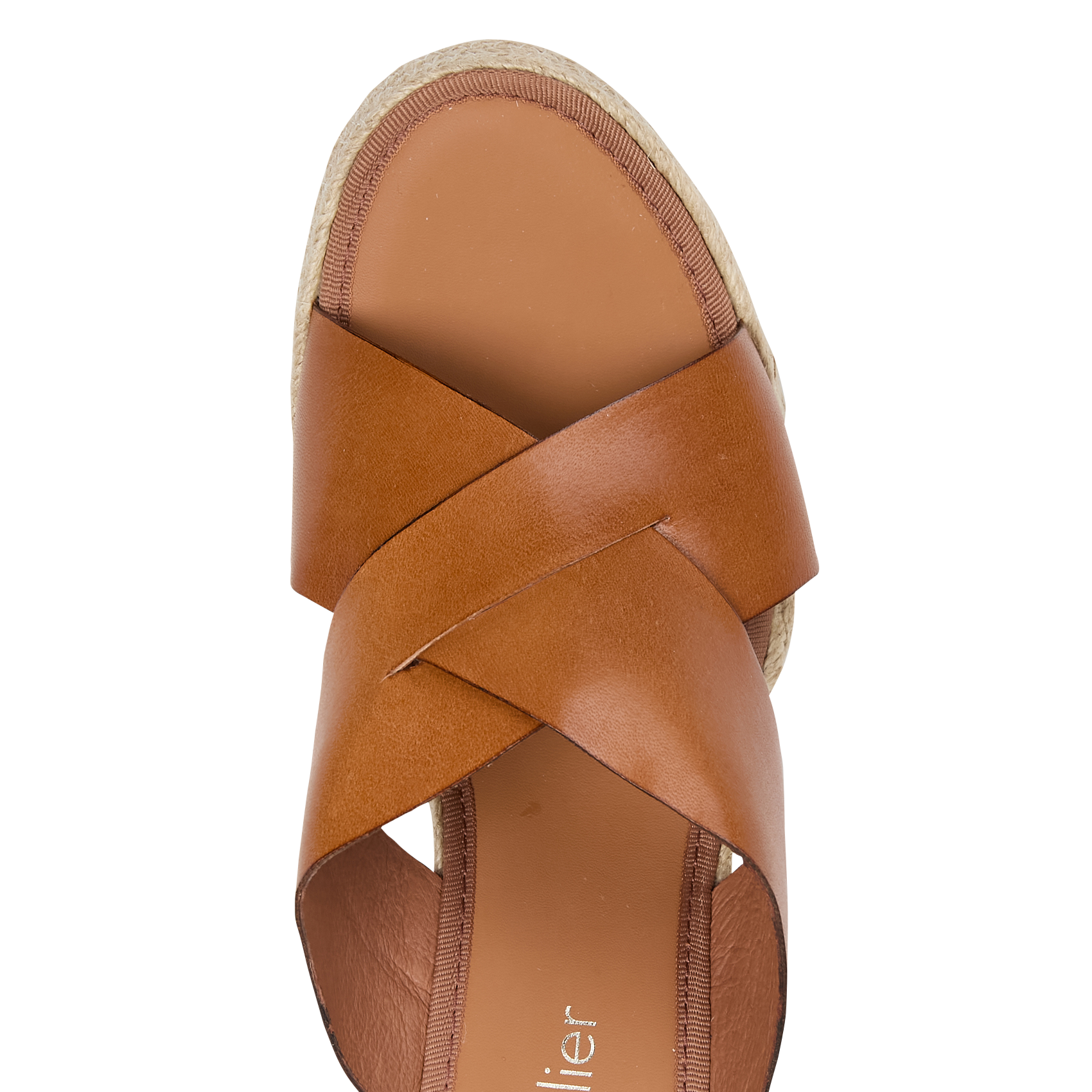 Mules compensées en cuir MON SOULIER Beige