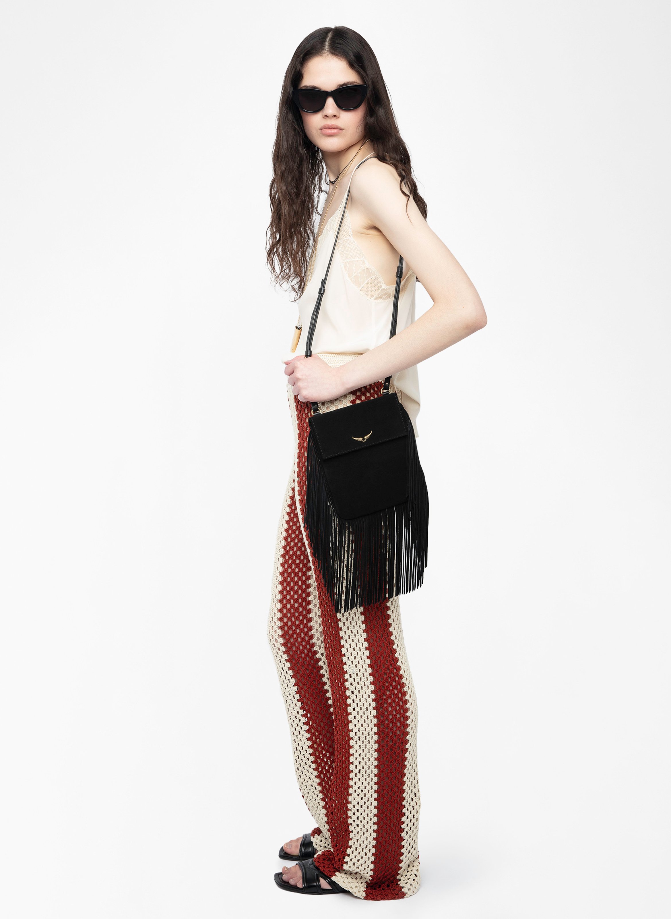 Straight-leg crocheted pants ZADIG&VOLTAIRE White