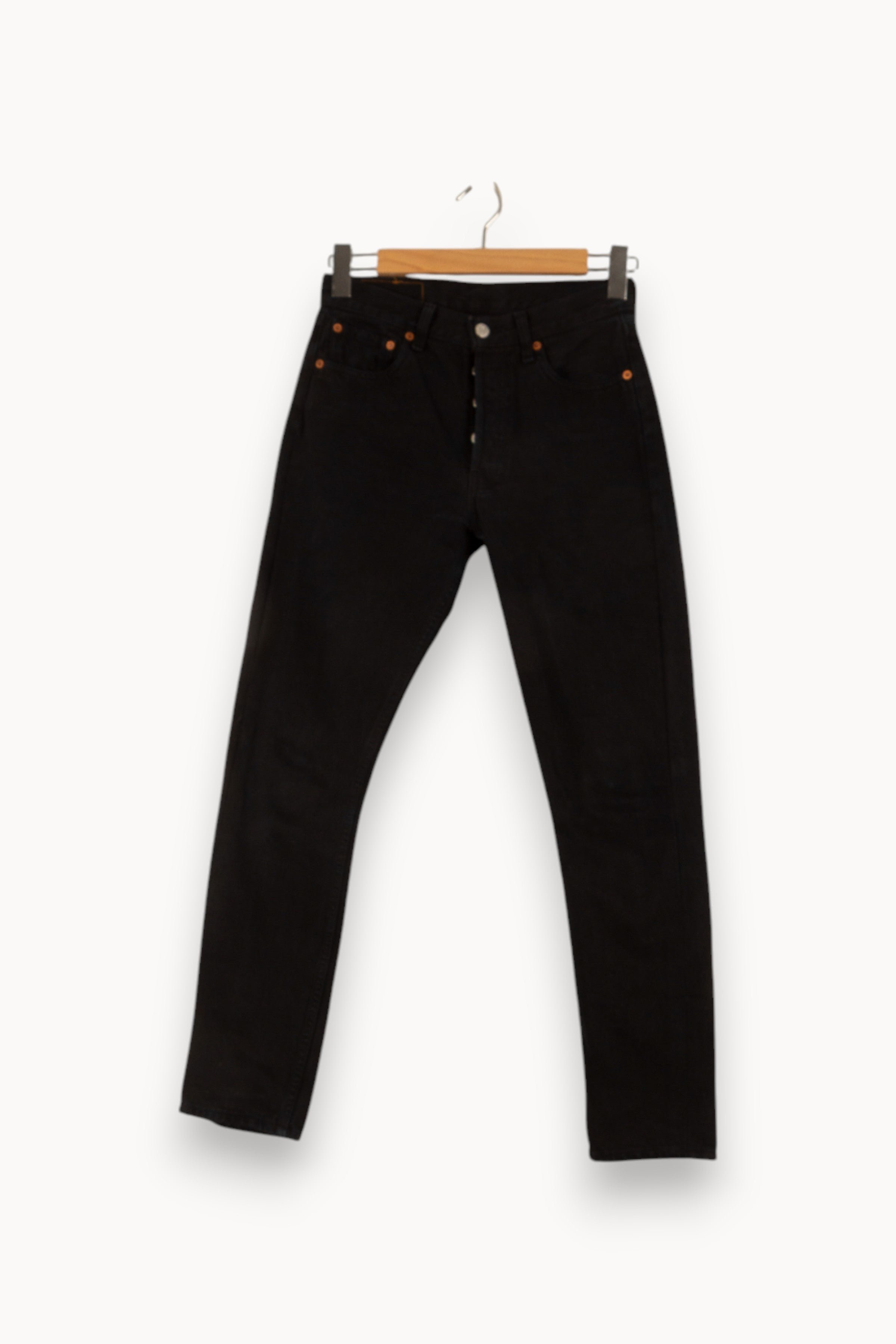 Cropped slim jeans with studs LEVI'S - Seconde main Black