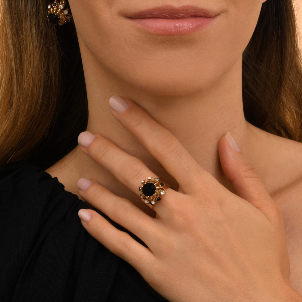 Bague féminine cristal et strass taille m SATELLITE PARIS No Color