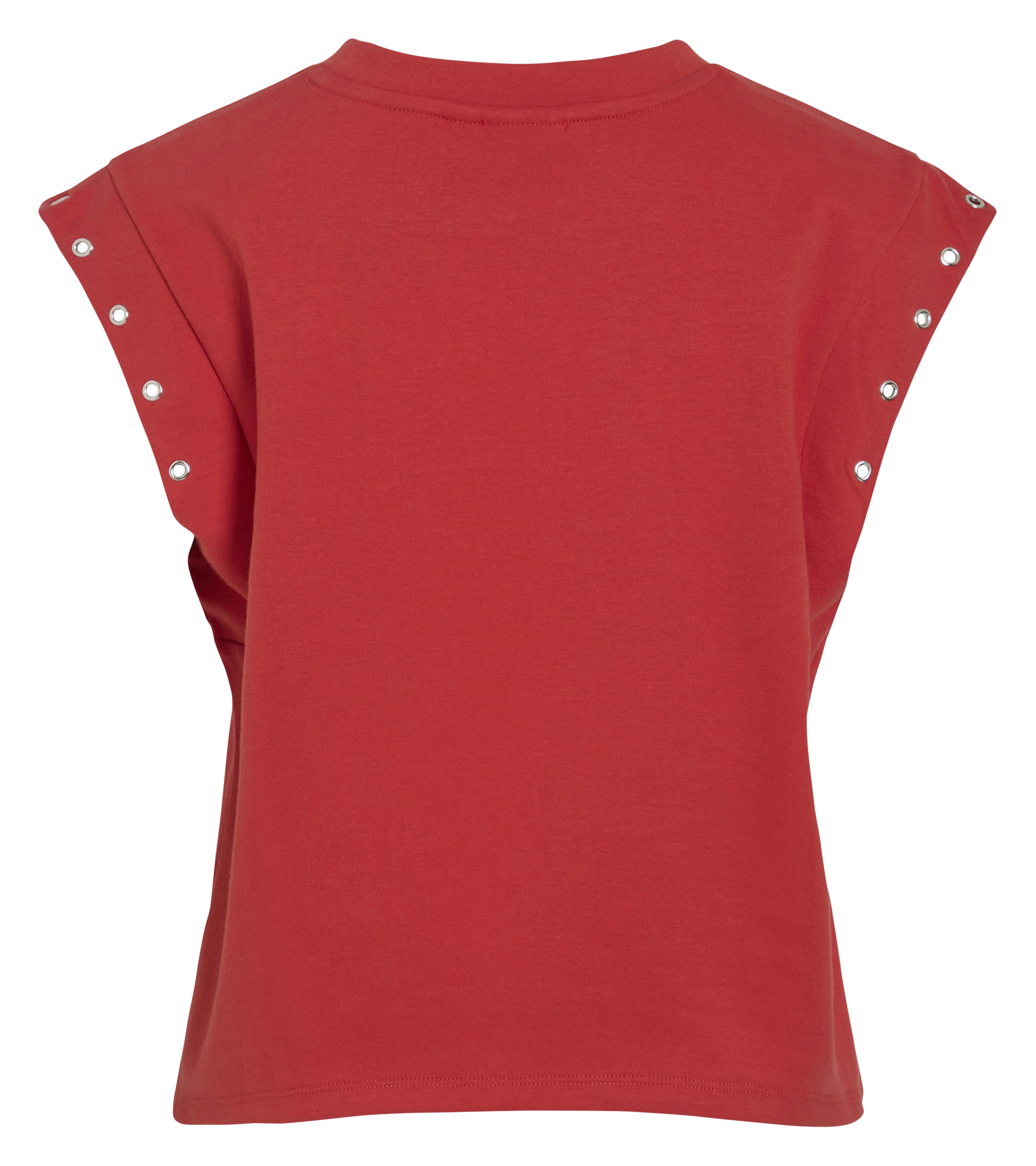 Top droit en fibres recyclées mélangées VILA Rouge