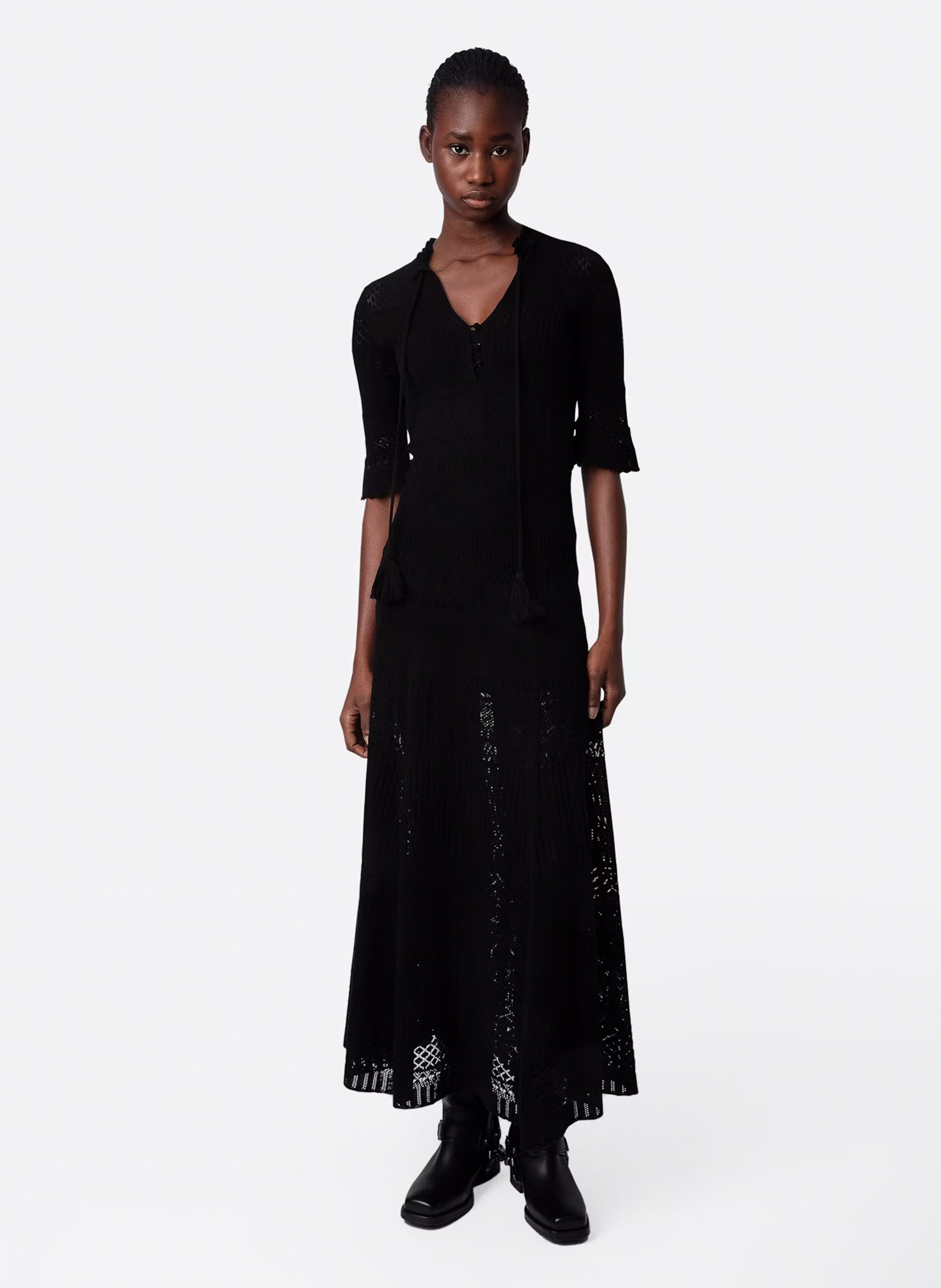 Langes Häkelkleid ZADIG&VOLTAIRE Schwarz