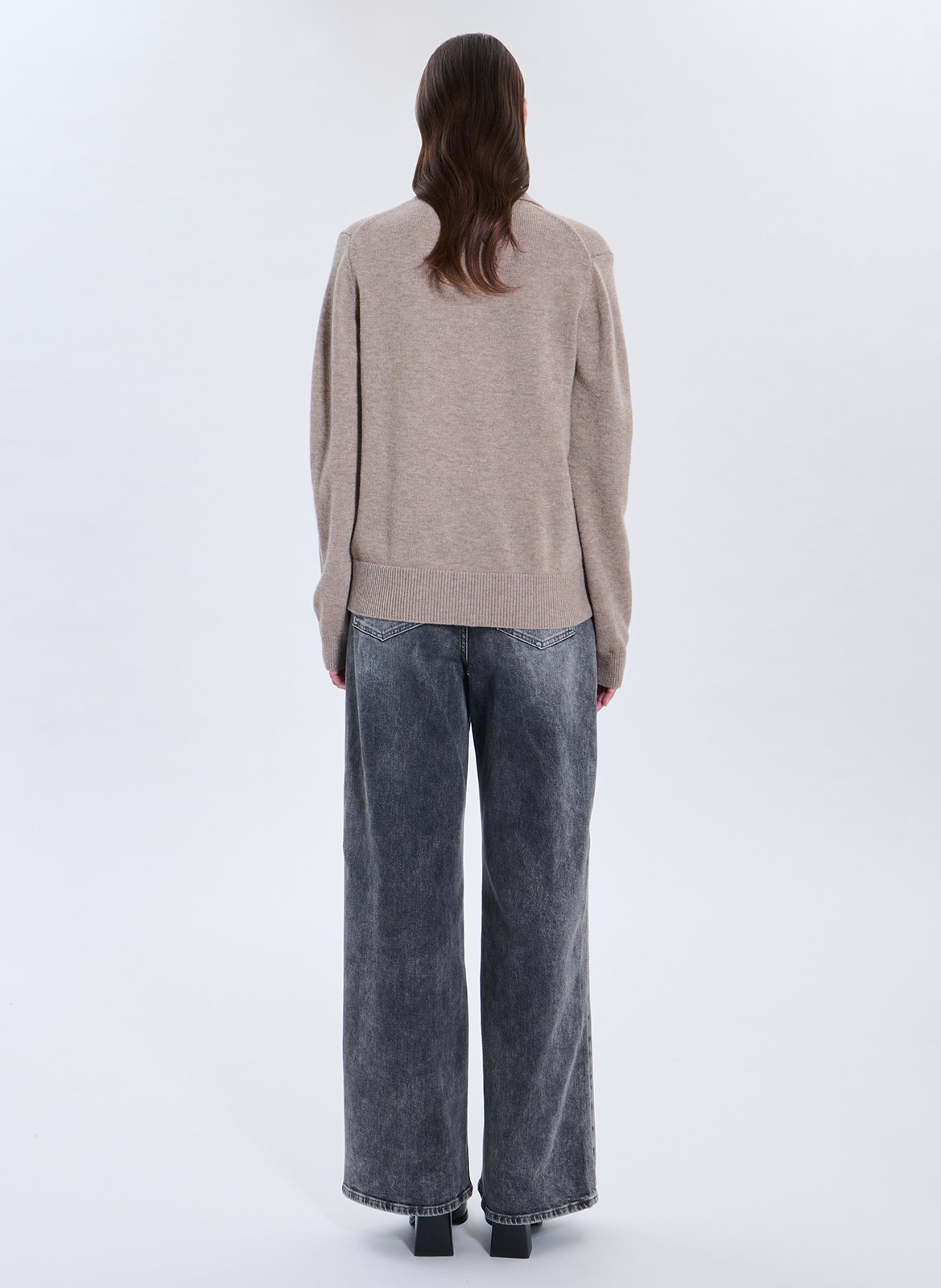 Pull oversize en laine ZAPA Beige