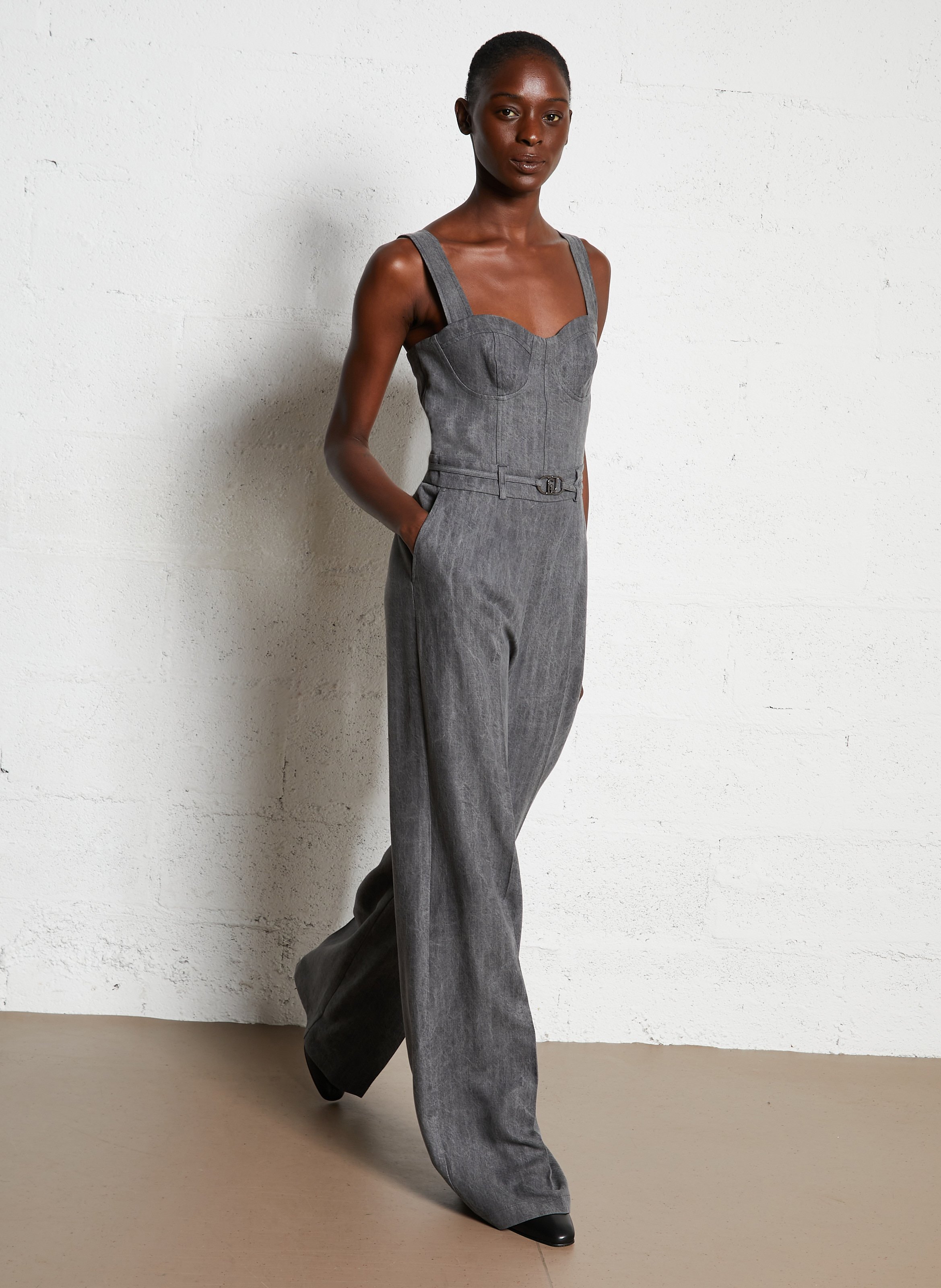 Canvas Jumpsuit LIU JO Grey