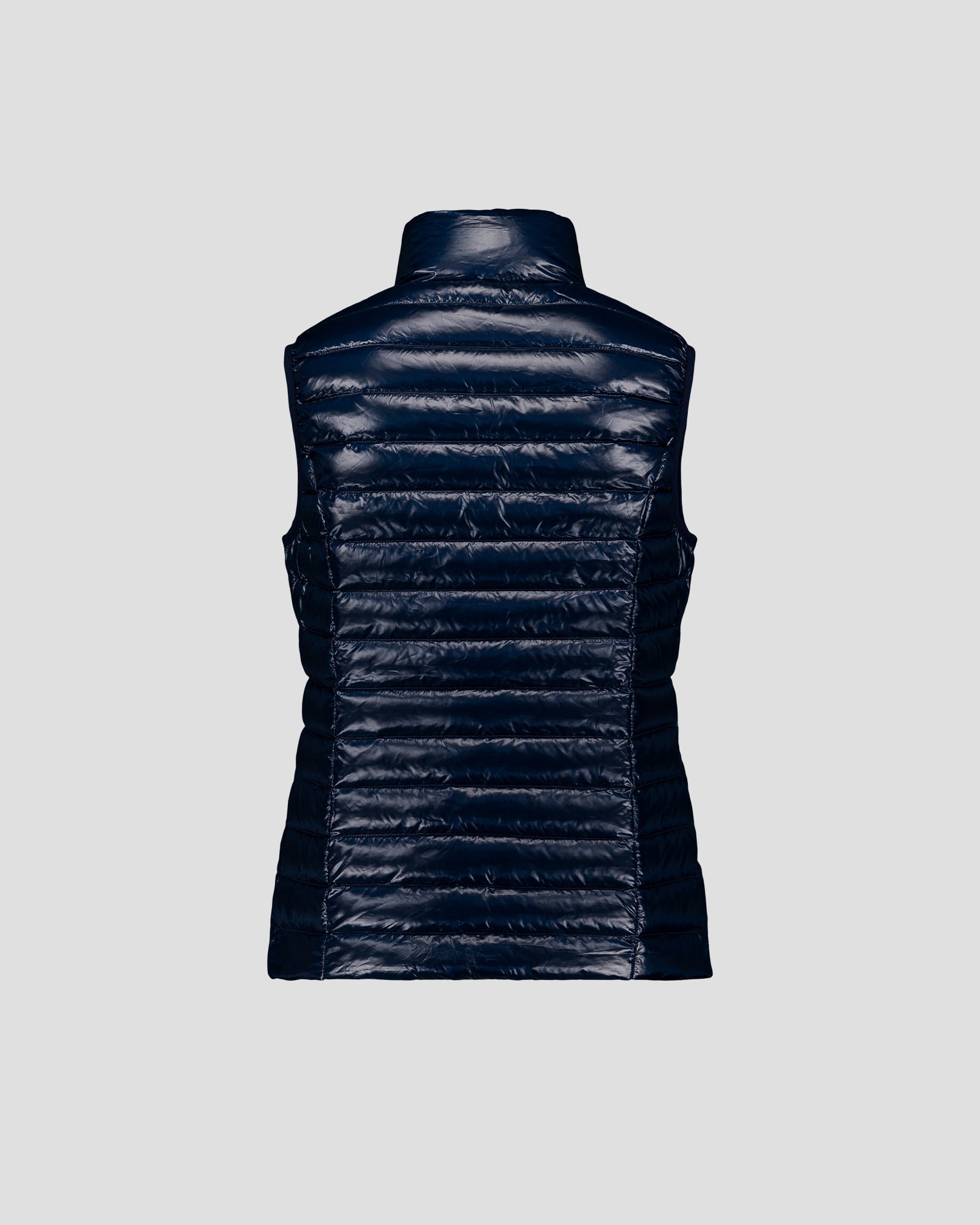 Seda Shiny Sleeveless Lightweight Puffer Coat JOTT Blue