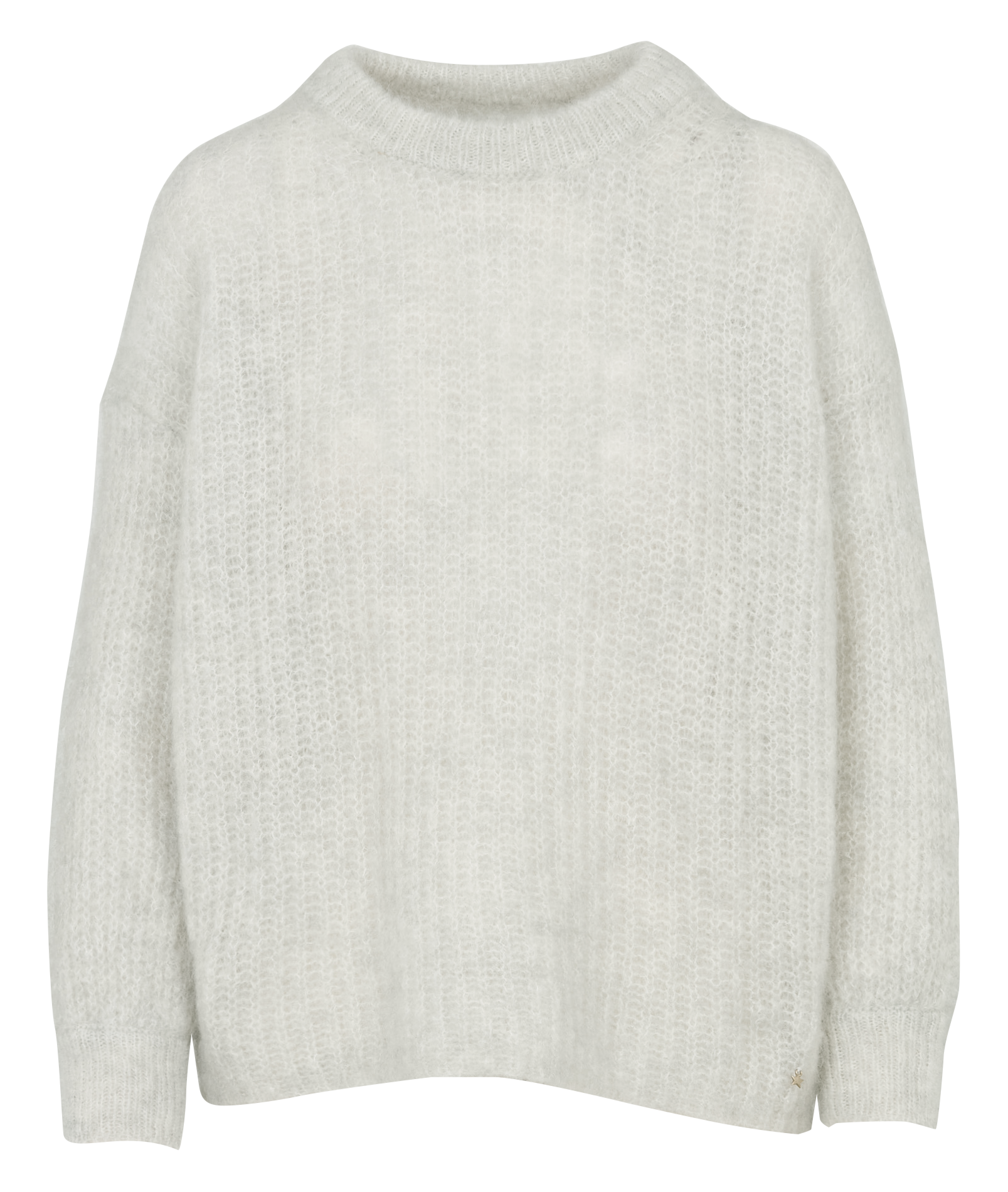 Rundhalsausschnitt-Pullover aus Wollmischung DES PETITS HAUTS Grau