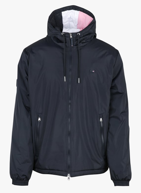 Coupe Vent Eden Park Blouson Coupe Vent à Capuche Bleu Marine Eden
