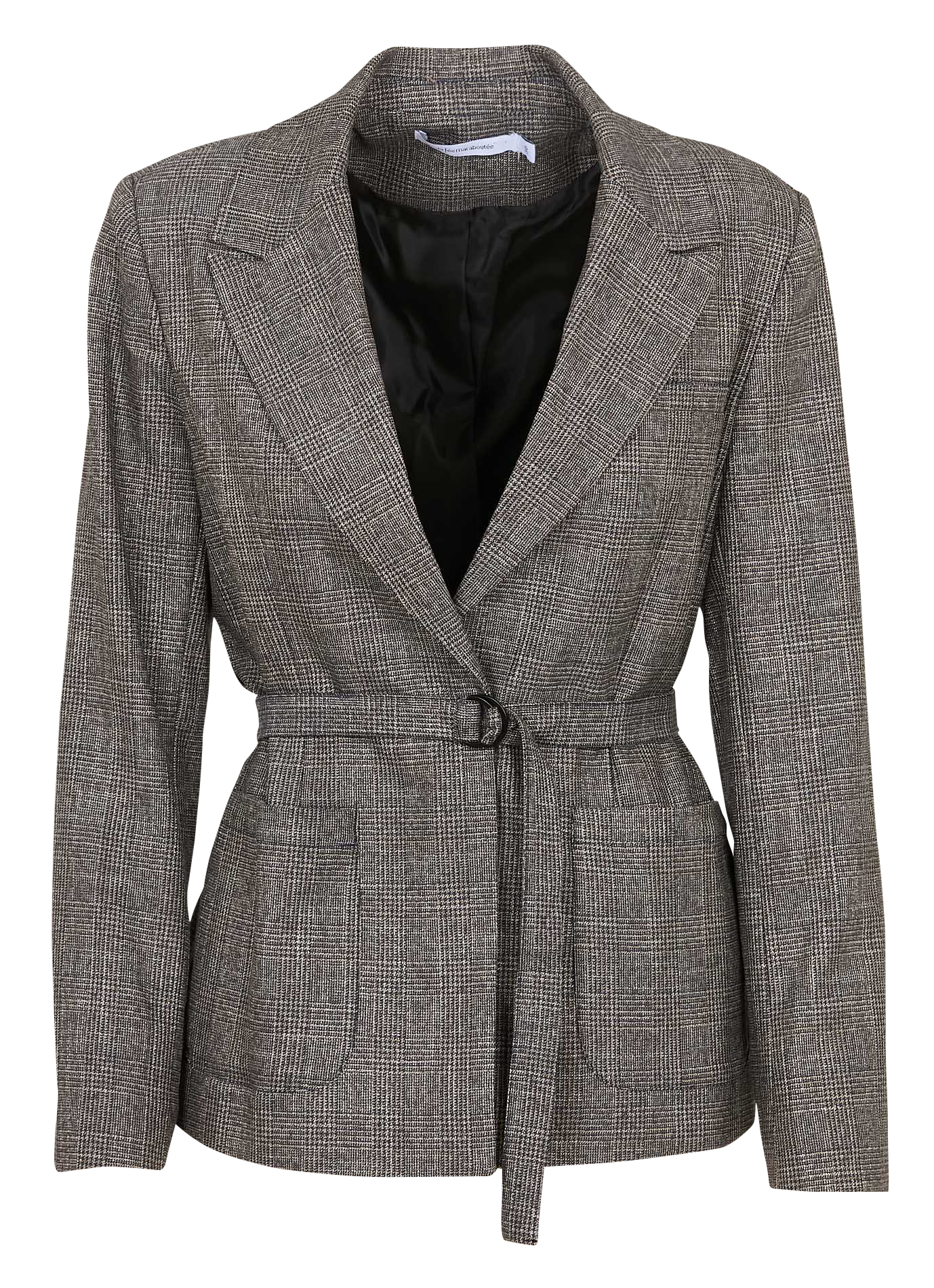 Belted patterned blazer LA FEE MARABOUTEE Multicolored