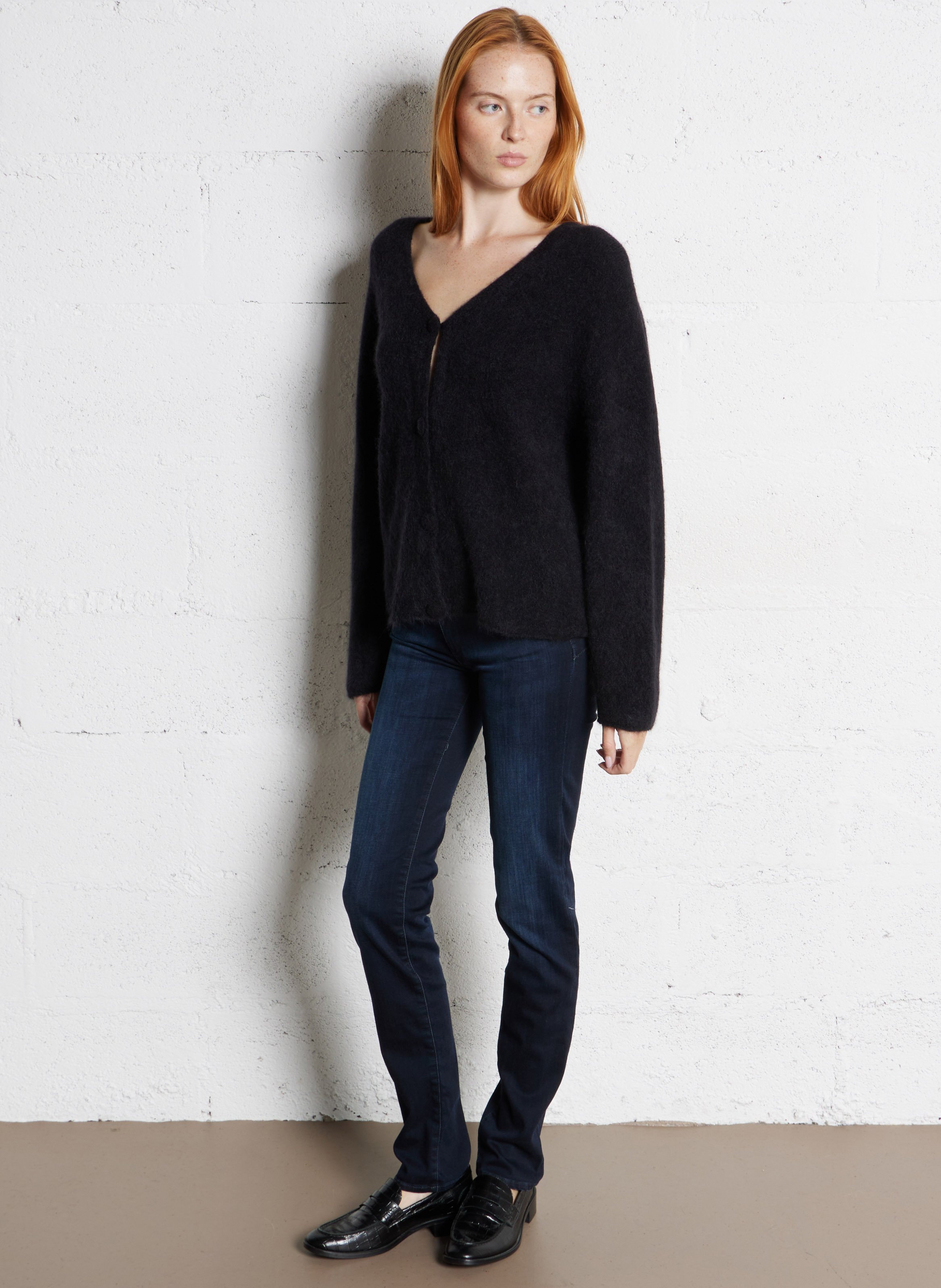 Jean droit en coton mélangé LE TEMPS DES CERISES Bleu