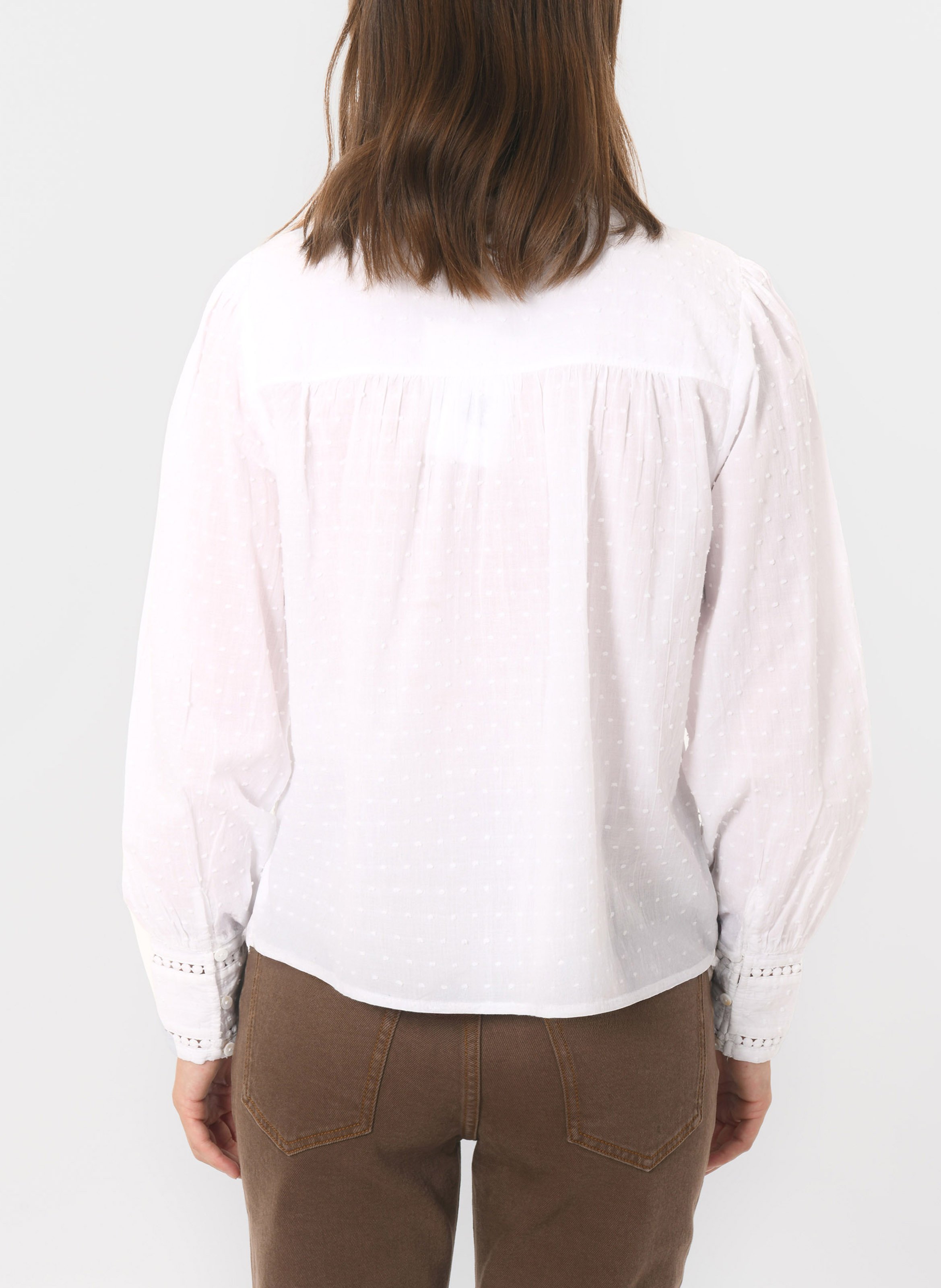 Rechte katoenen blouse KOOKAI Wit