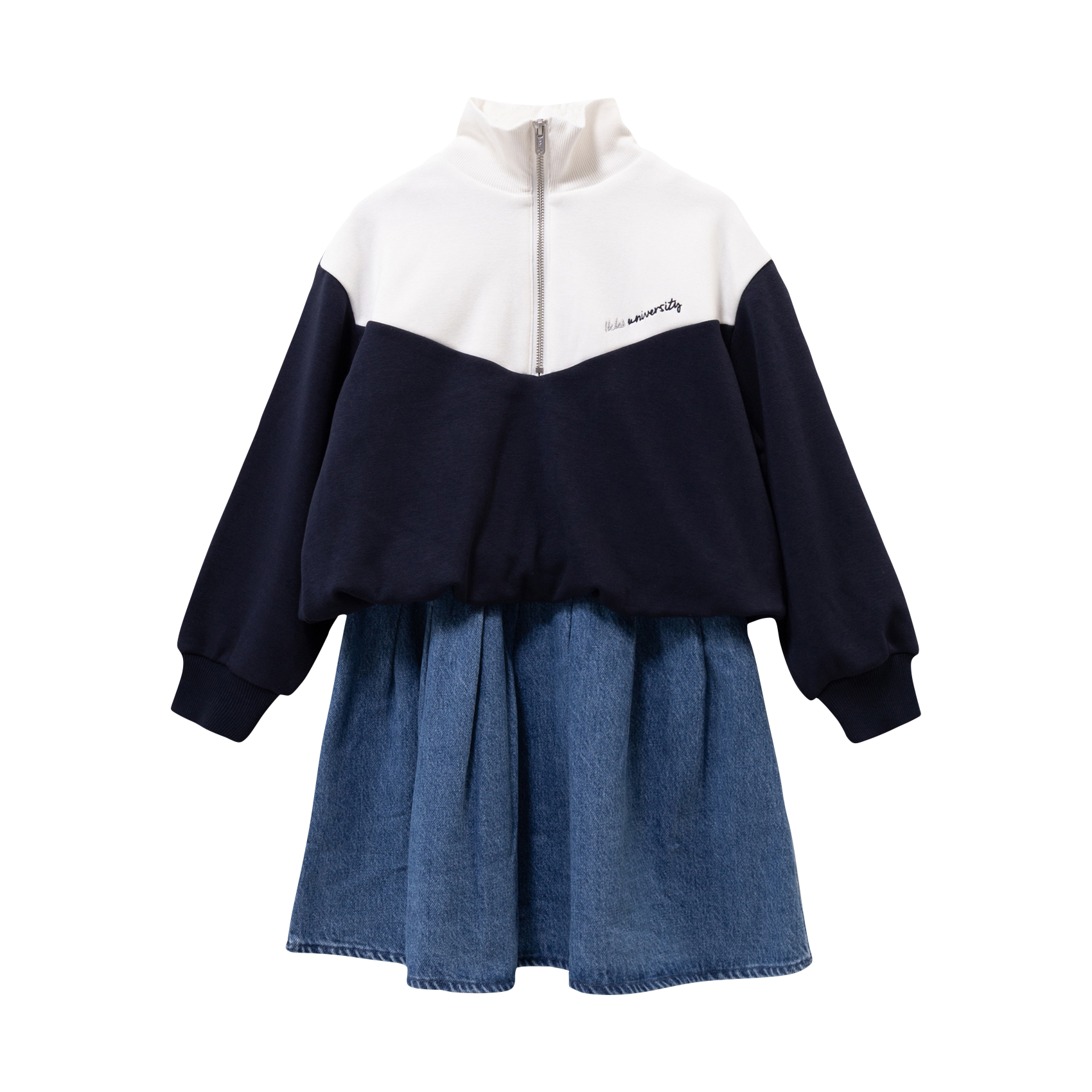 Robe 2 en 1 en coton IKKS JUNIOR Bleu