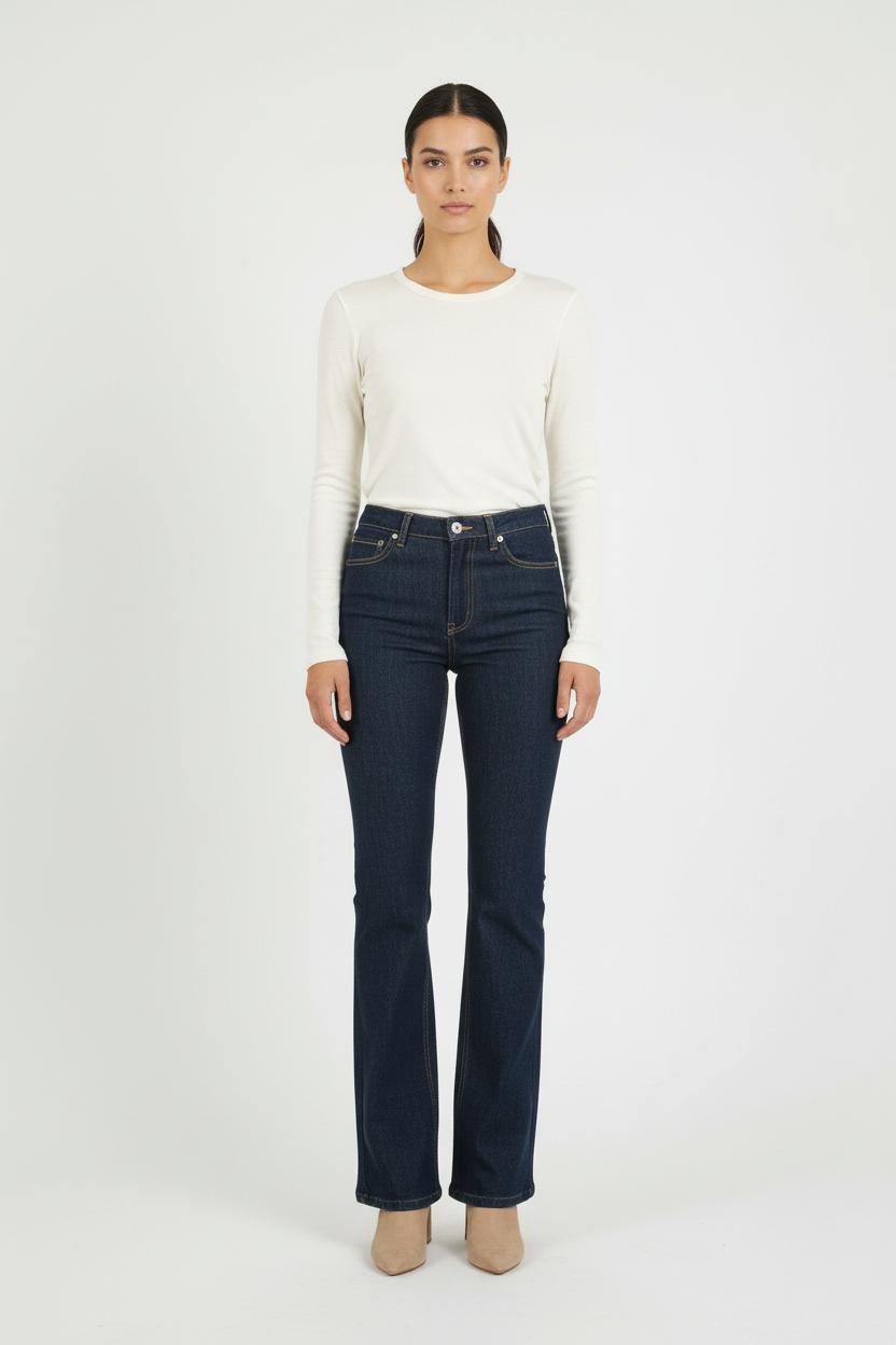 Cropped slim jeans with studs INES DE LA FRESSANGE - Seconde main Blue