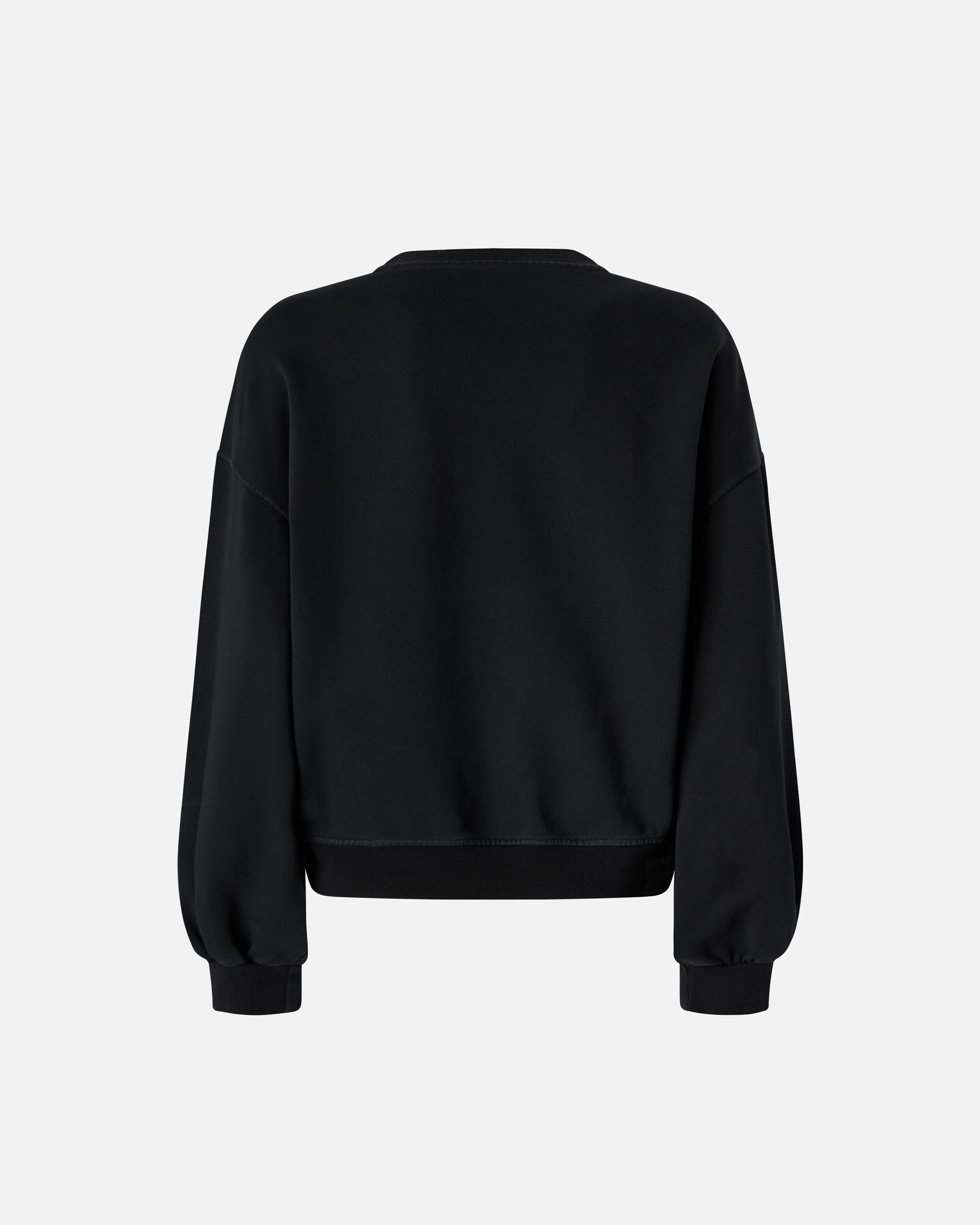 Sweatshirt with love birds embroidery PINKO Black