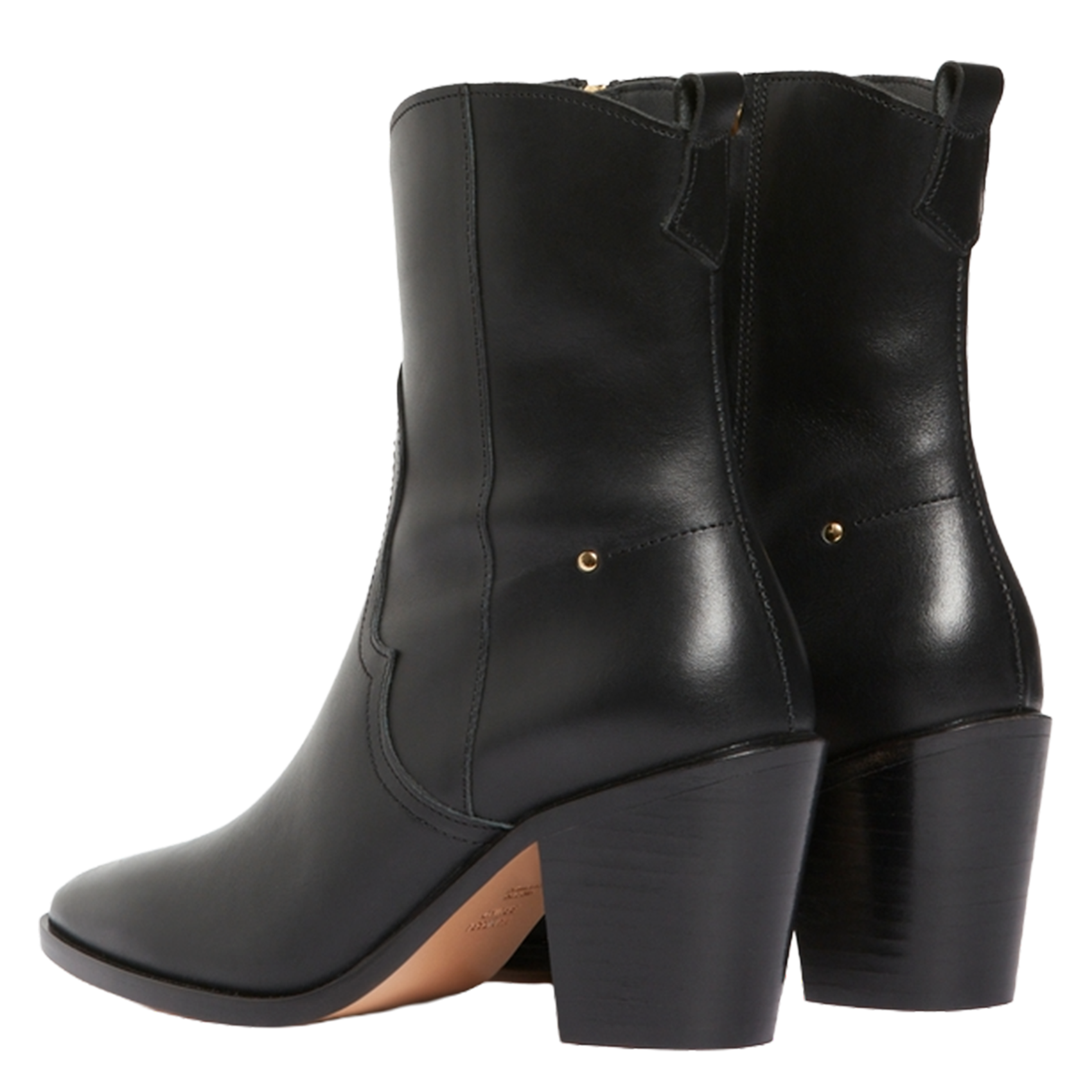 Bianca leather ankle boots VANESSA BRUNO Black