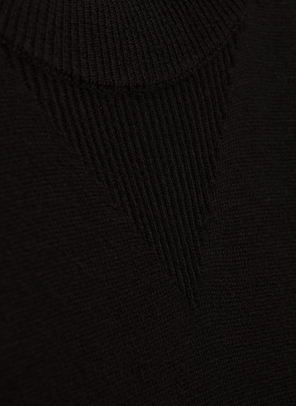 Robe midi col rond en laine mélangée BA&SH Noir