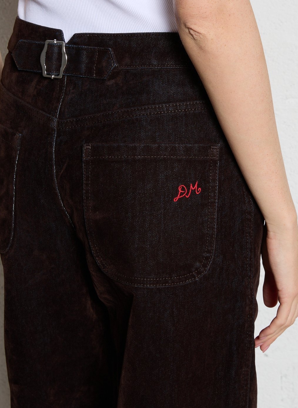 Jean large en coton bio DAMSON MADDER Jaune