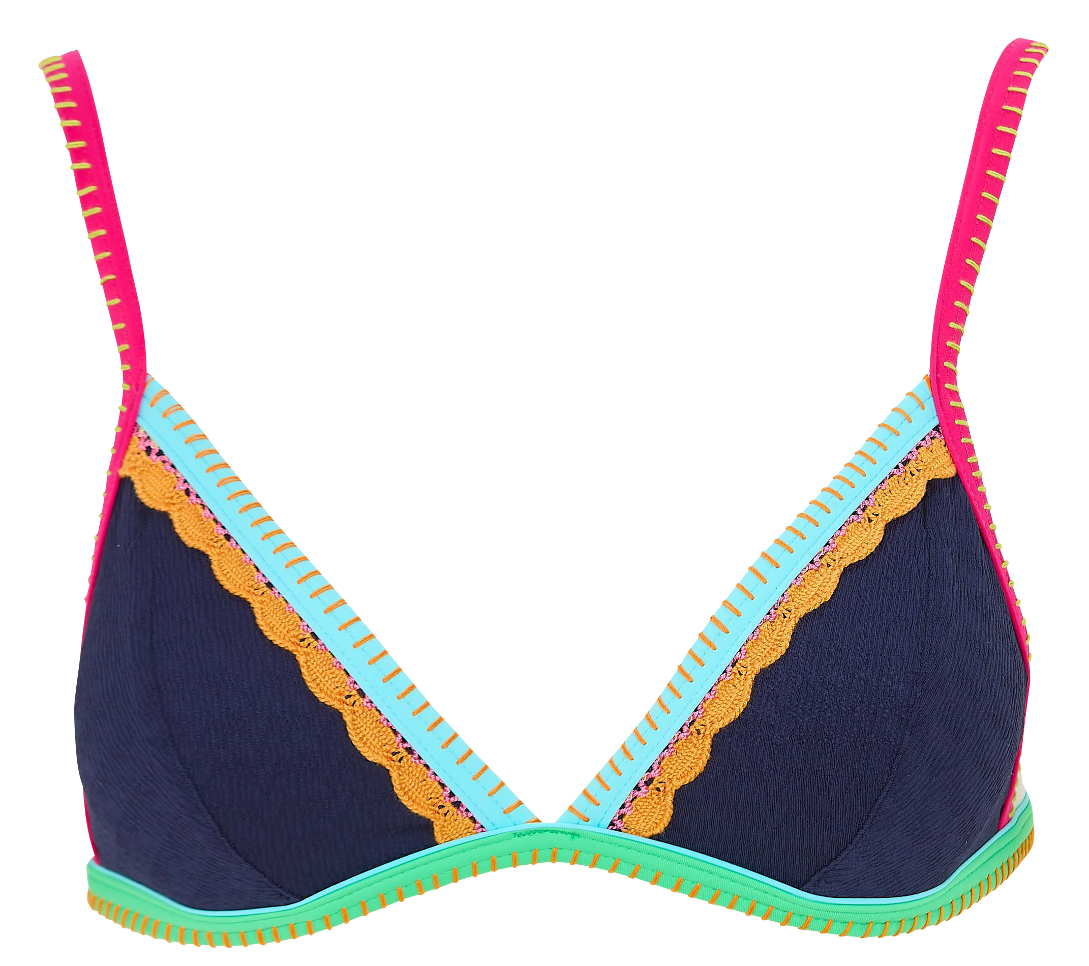 Haut de maillot de bain texturé BANANA MOON Bleu