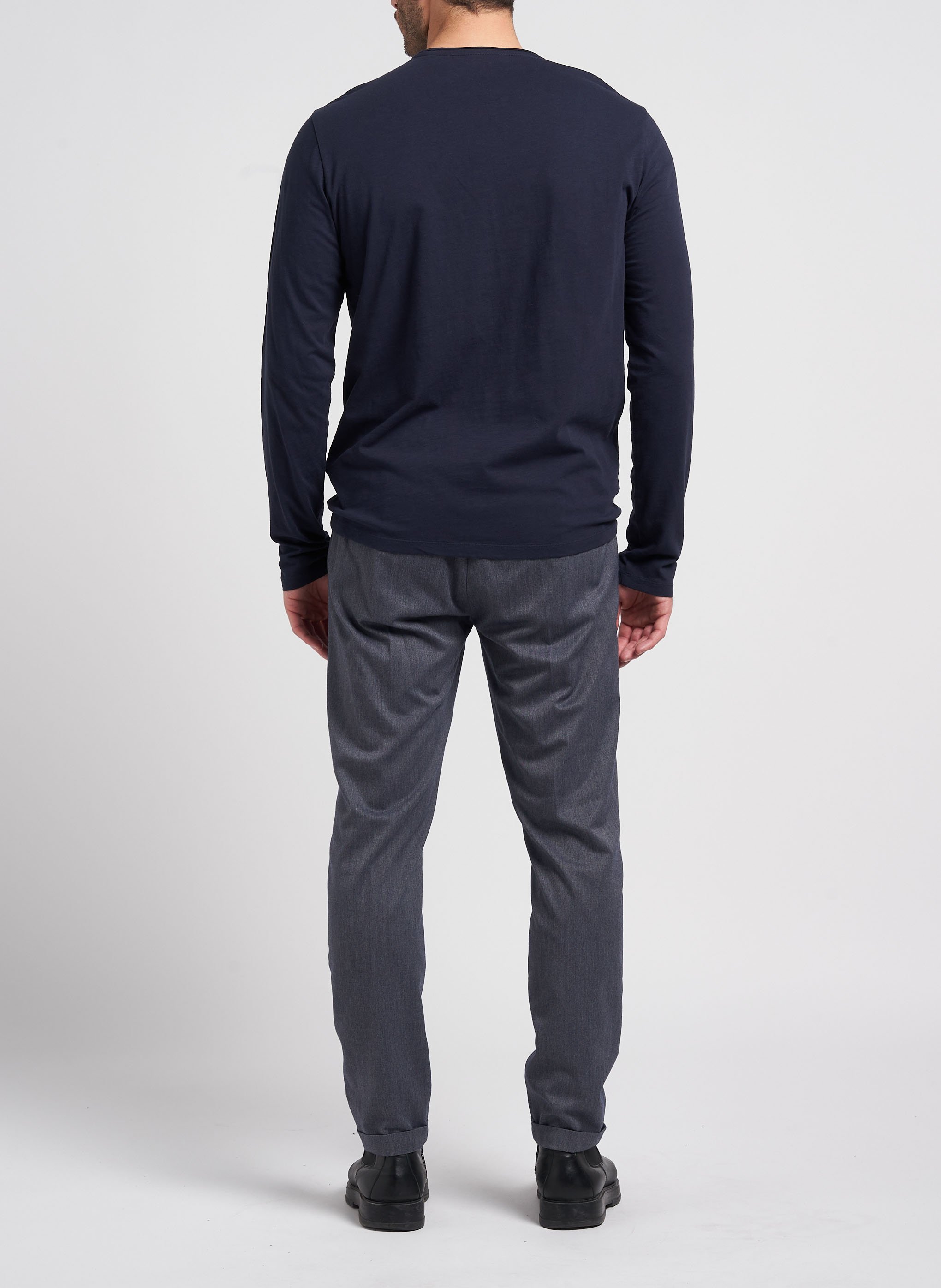 Rundhals-T-Shirt aus Baumwolle IKKS Blau