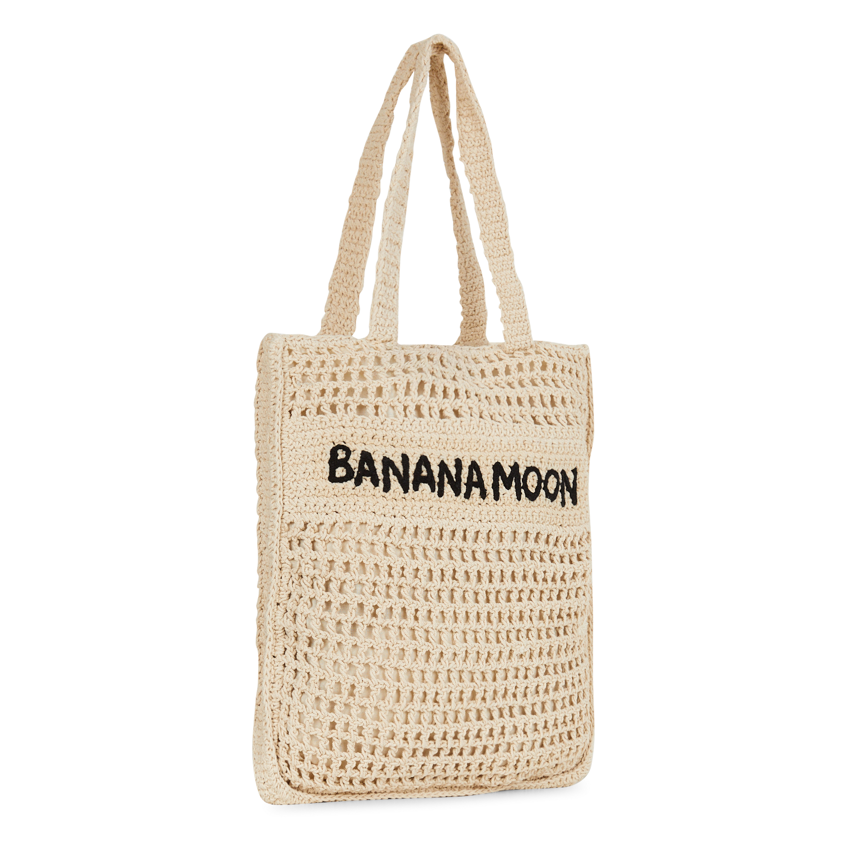 Sac tressé en coton BANANA MOON Beige