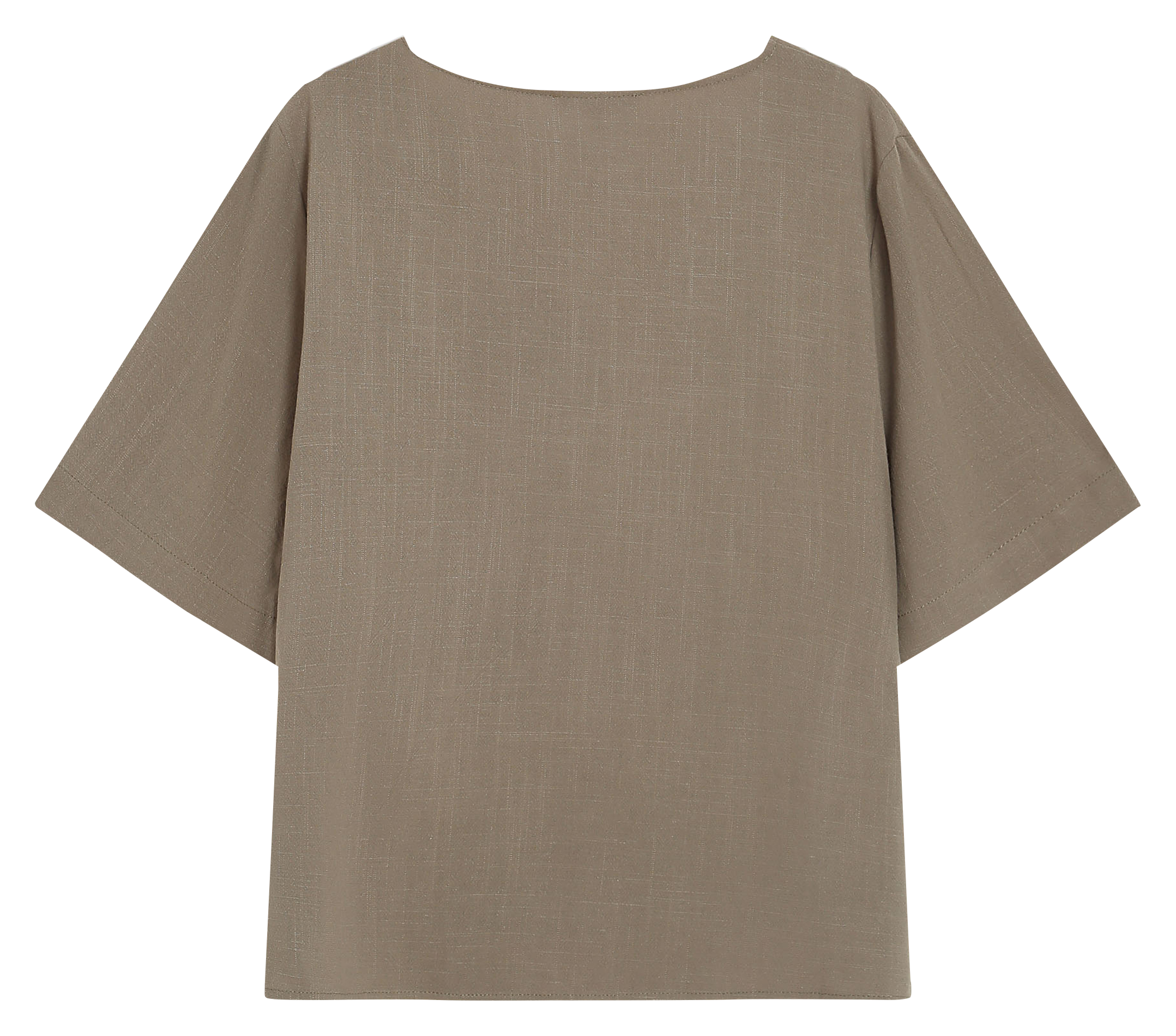 Top droit col V GRACE ET MILA Vert