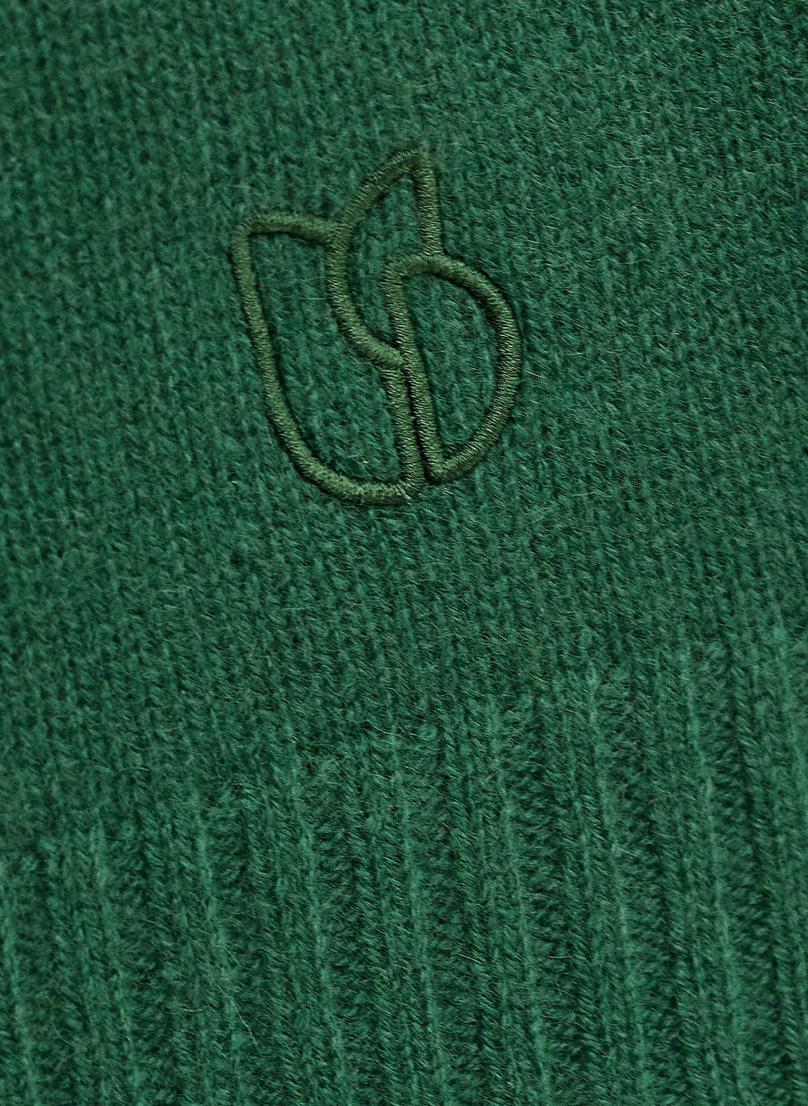 Pull droit col rond en cachemire BA&SH Vert