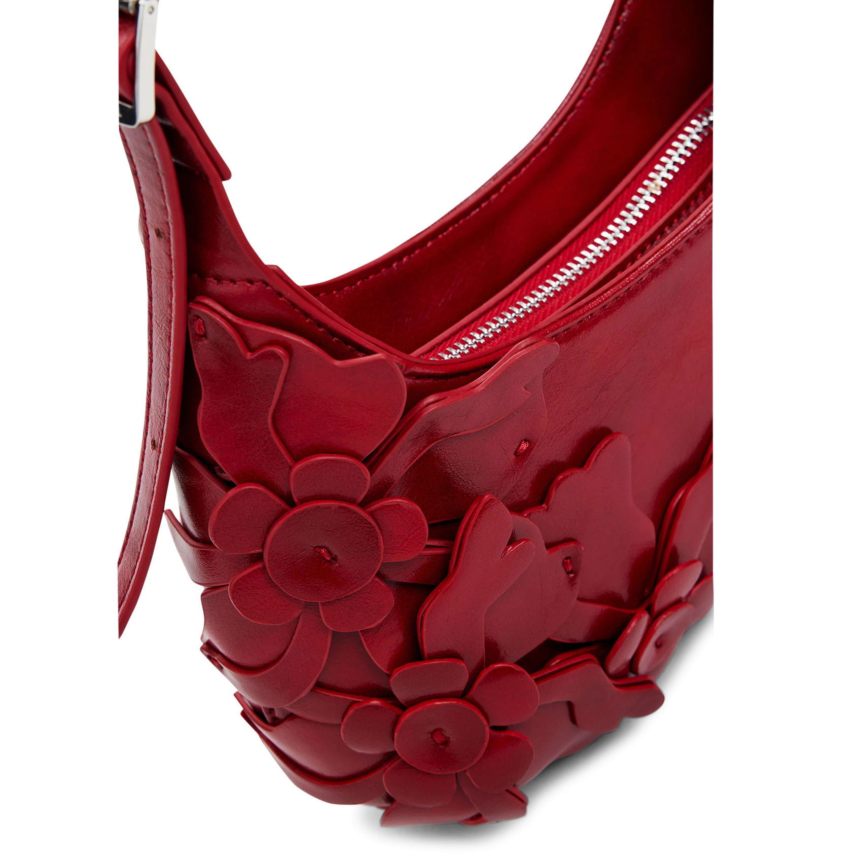 Sac porté épaule brillant DESIGUAL Rouge