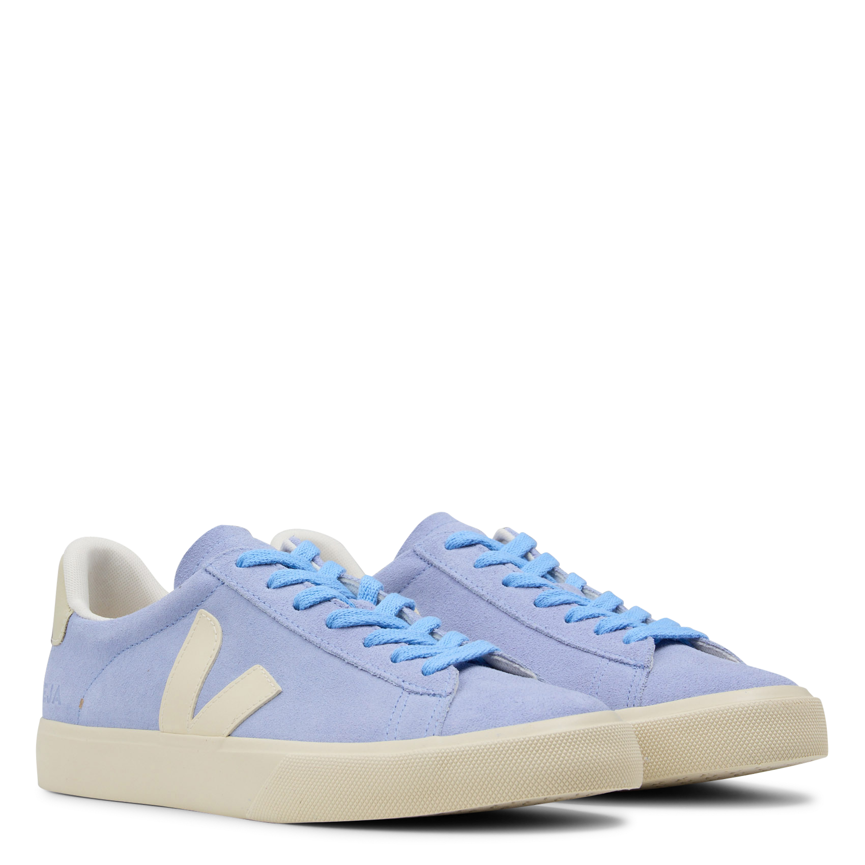 Baskets basses en cuir Bleu