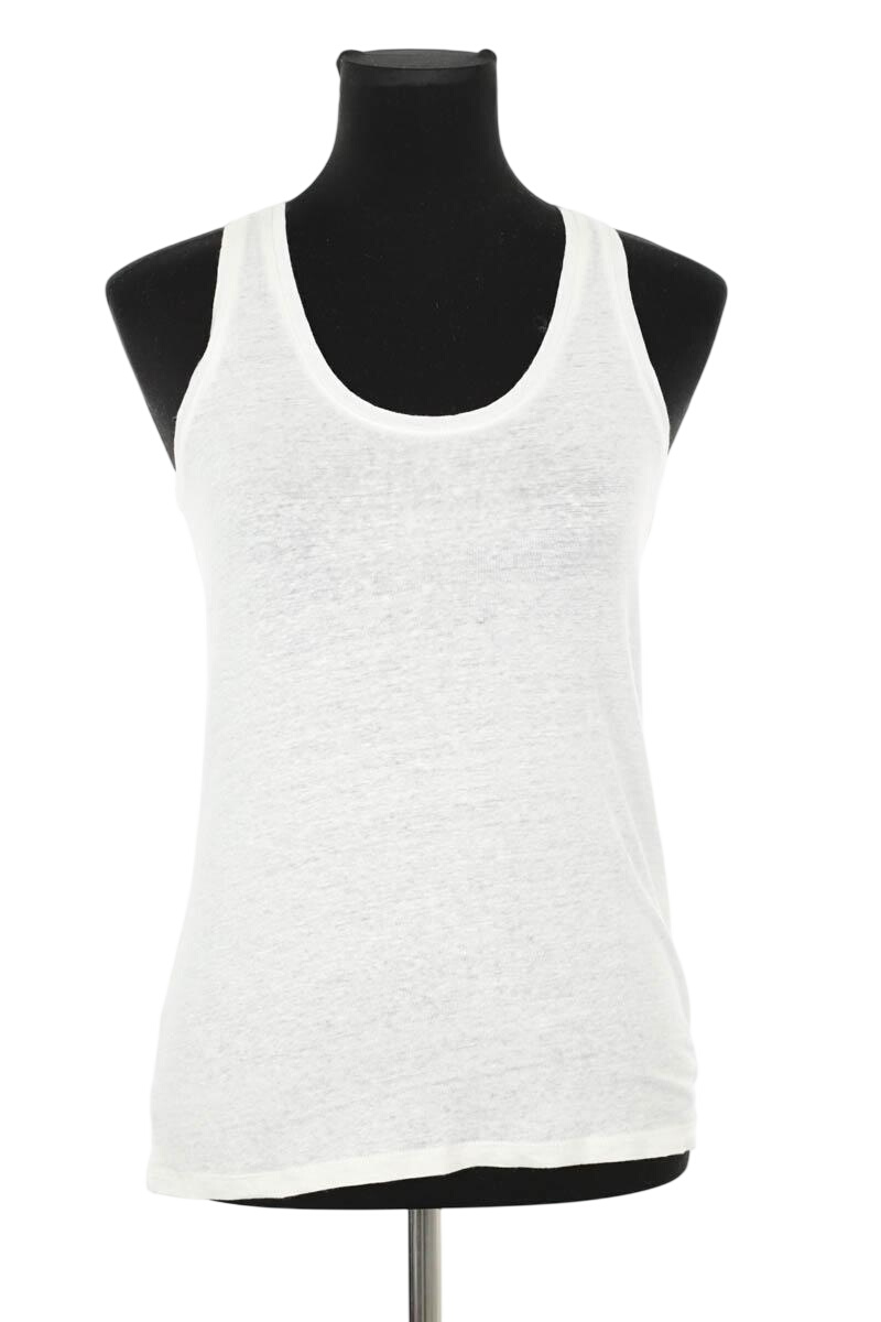 Azawood sleeveless top MAJESTIC FILATURES - SECONDE MAIN White