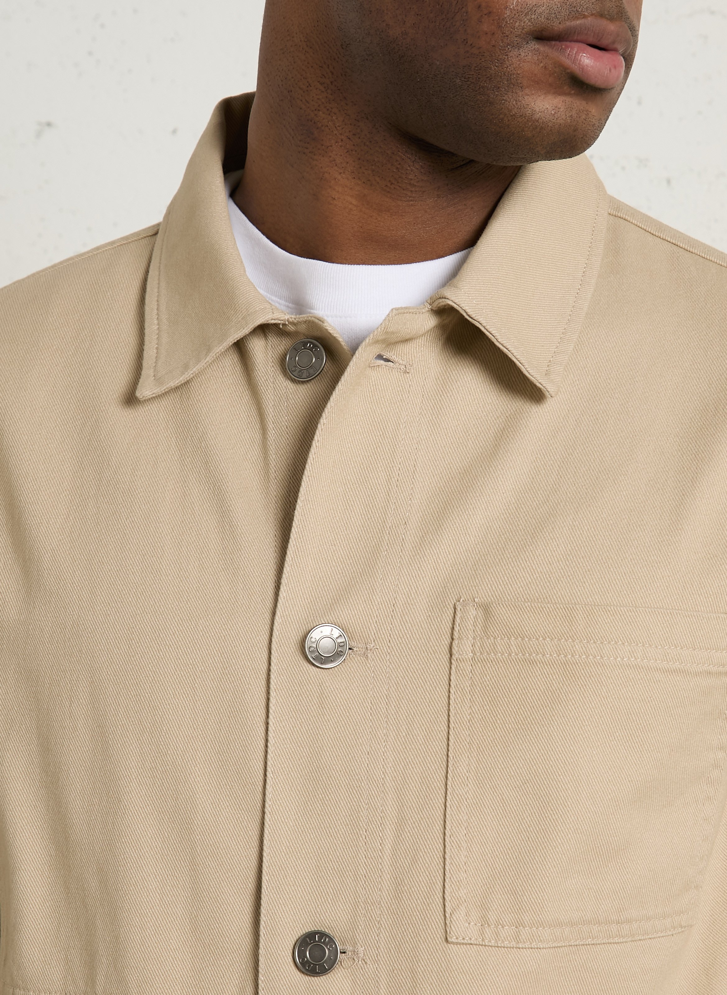 Recht, katoenen jasje LE TEMPS DES CERISES Grijs