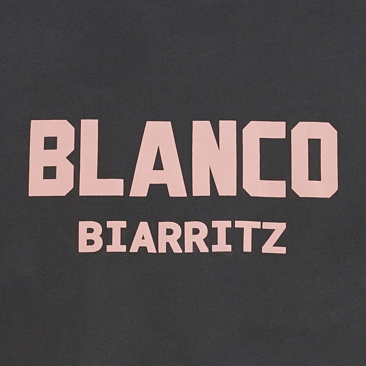 Round neck printed cotton t-shirt with Blanco Biarritz back SERGE BLANCO Grey