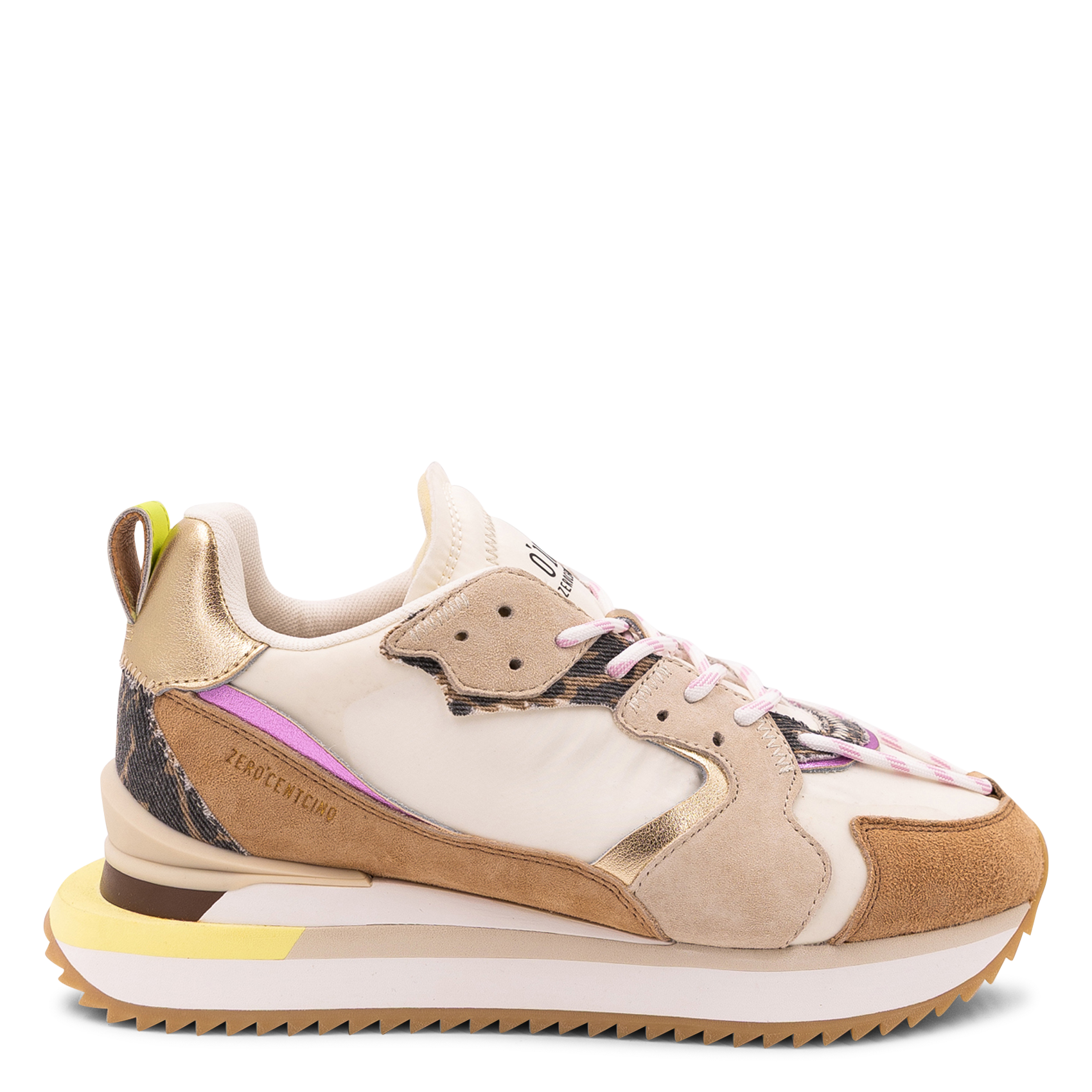 Baskets basses à motifs 0'105 Blanc