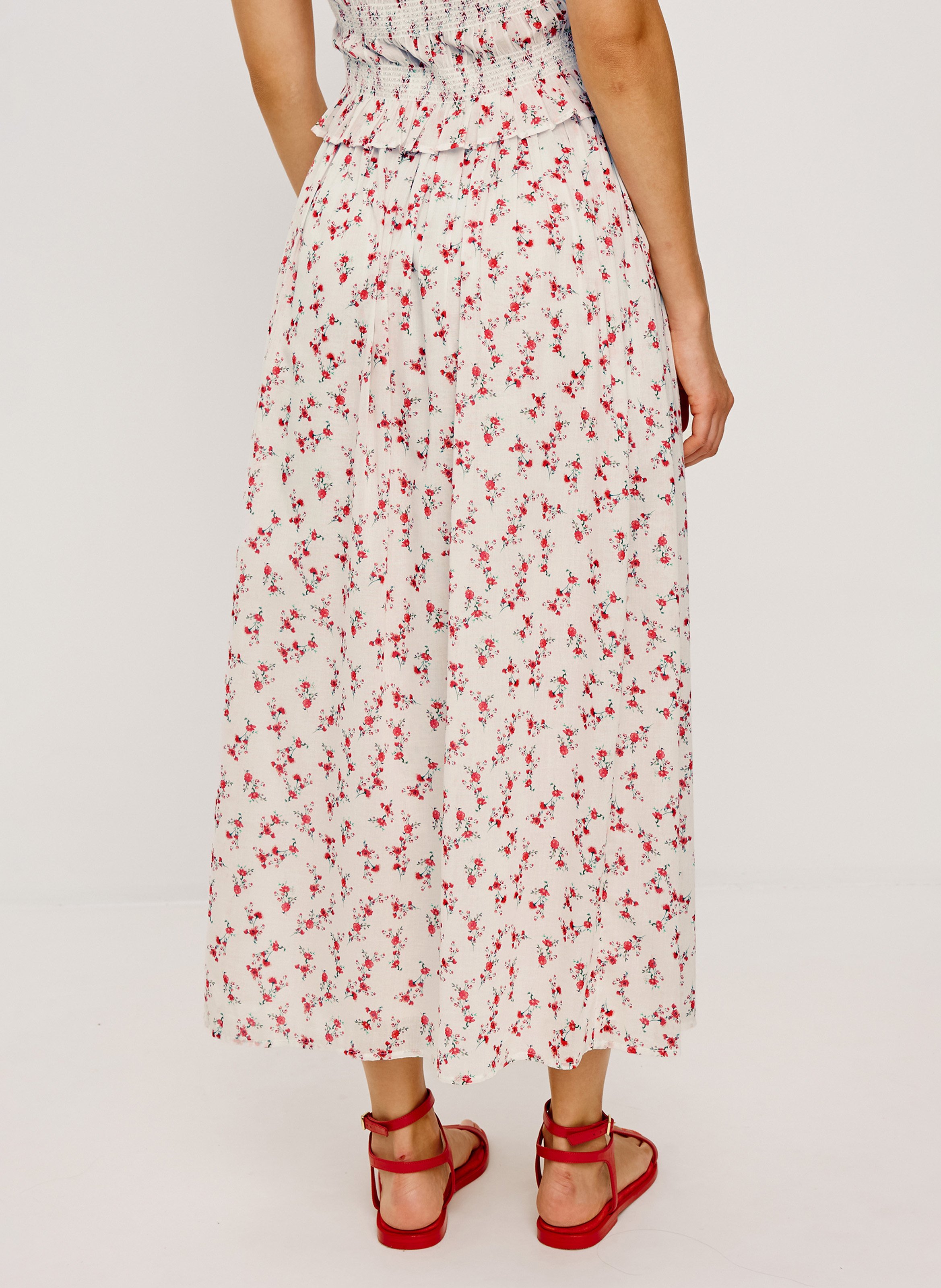 Elasticated Long Floral Skirt RAILS Multicolored