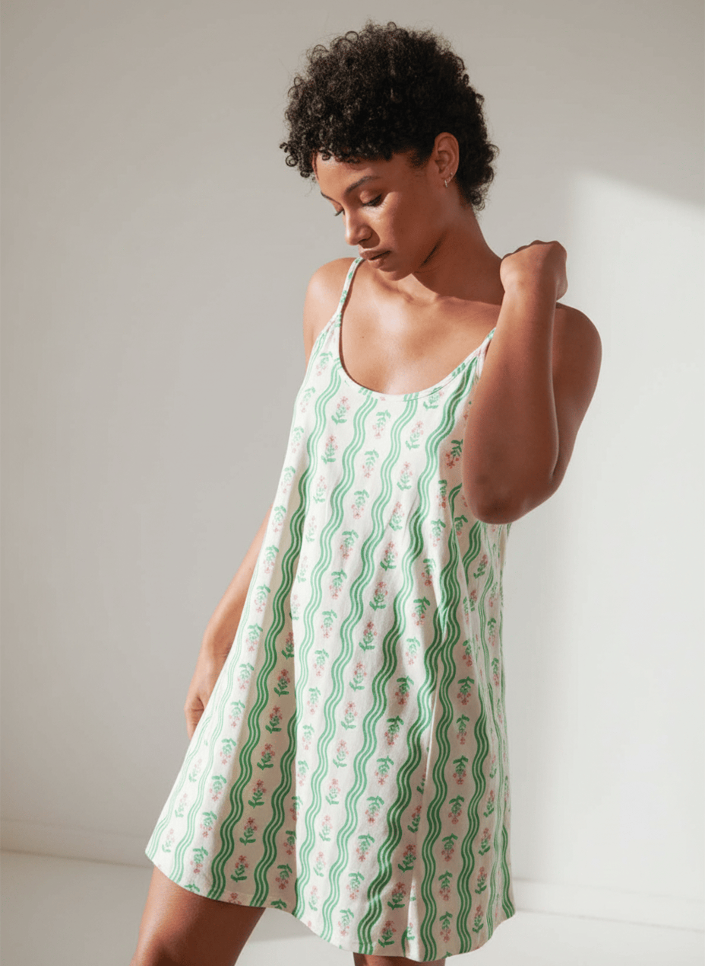 Bio-Baumwoll-Print-Top WE ARE JOLIES Weiss