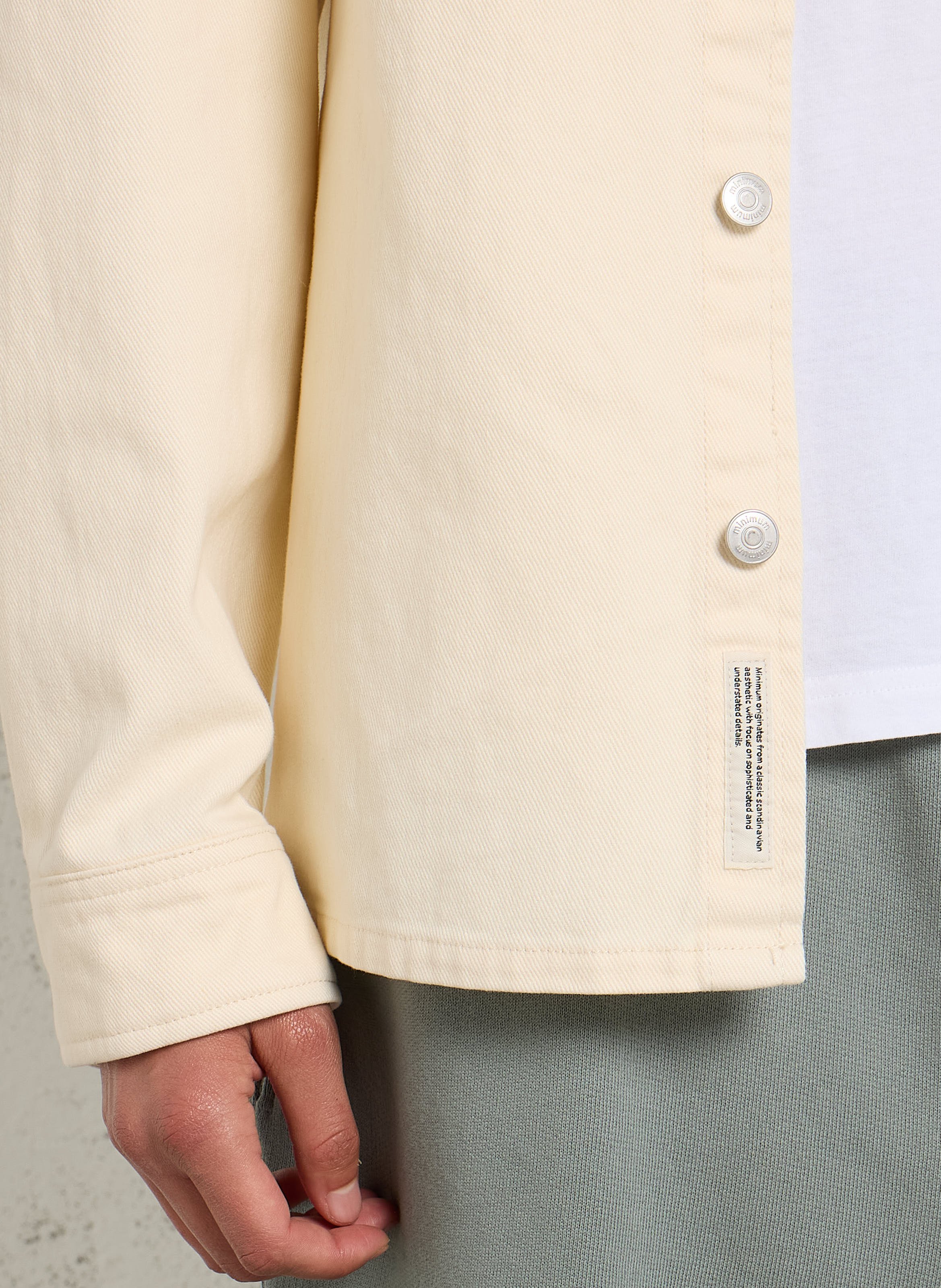 Surchemise col classique en coton MINIMUM Blanc