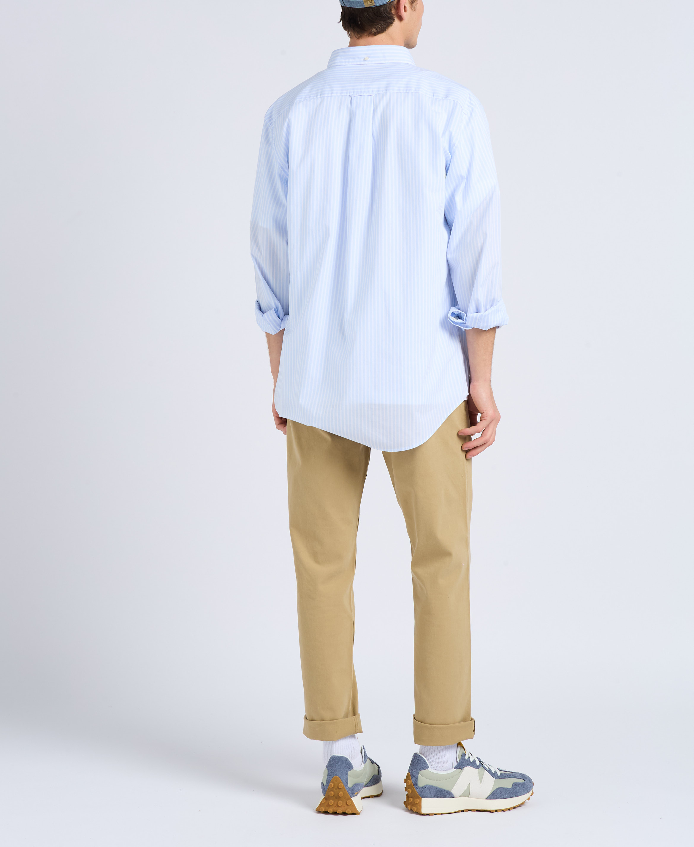 Chemise col classique en coton GANT Bleu