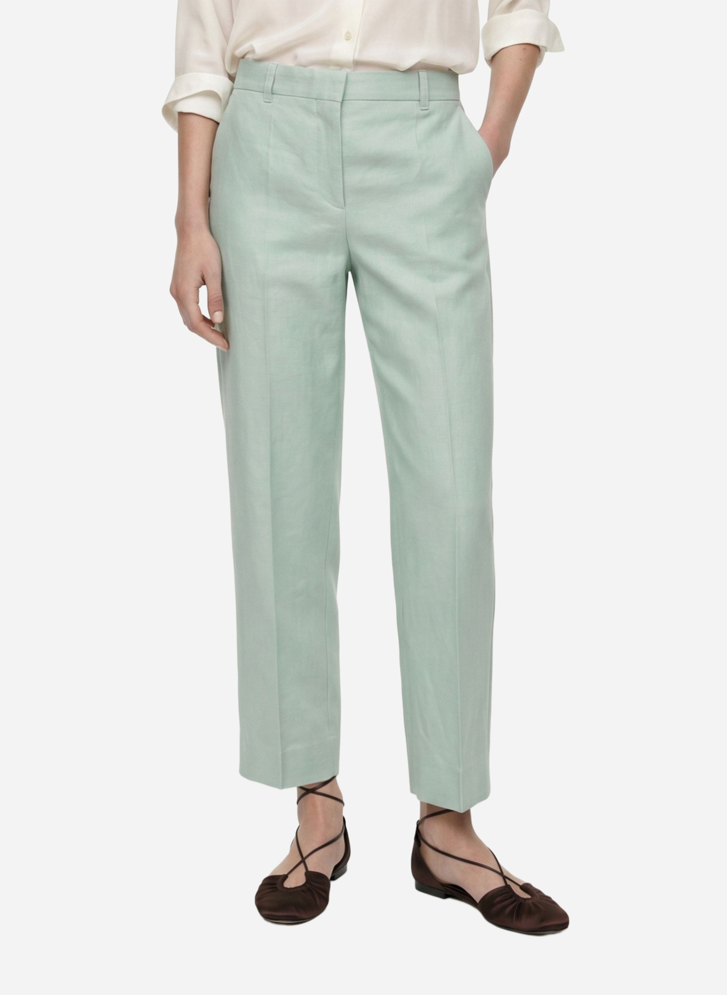 Pantalon tailleur droit uni VANESSA BRUNO Bleu